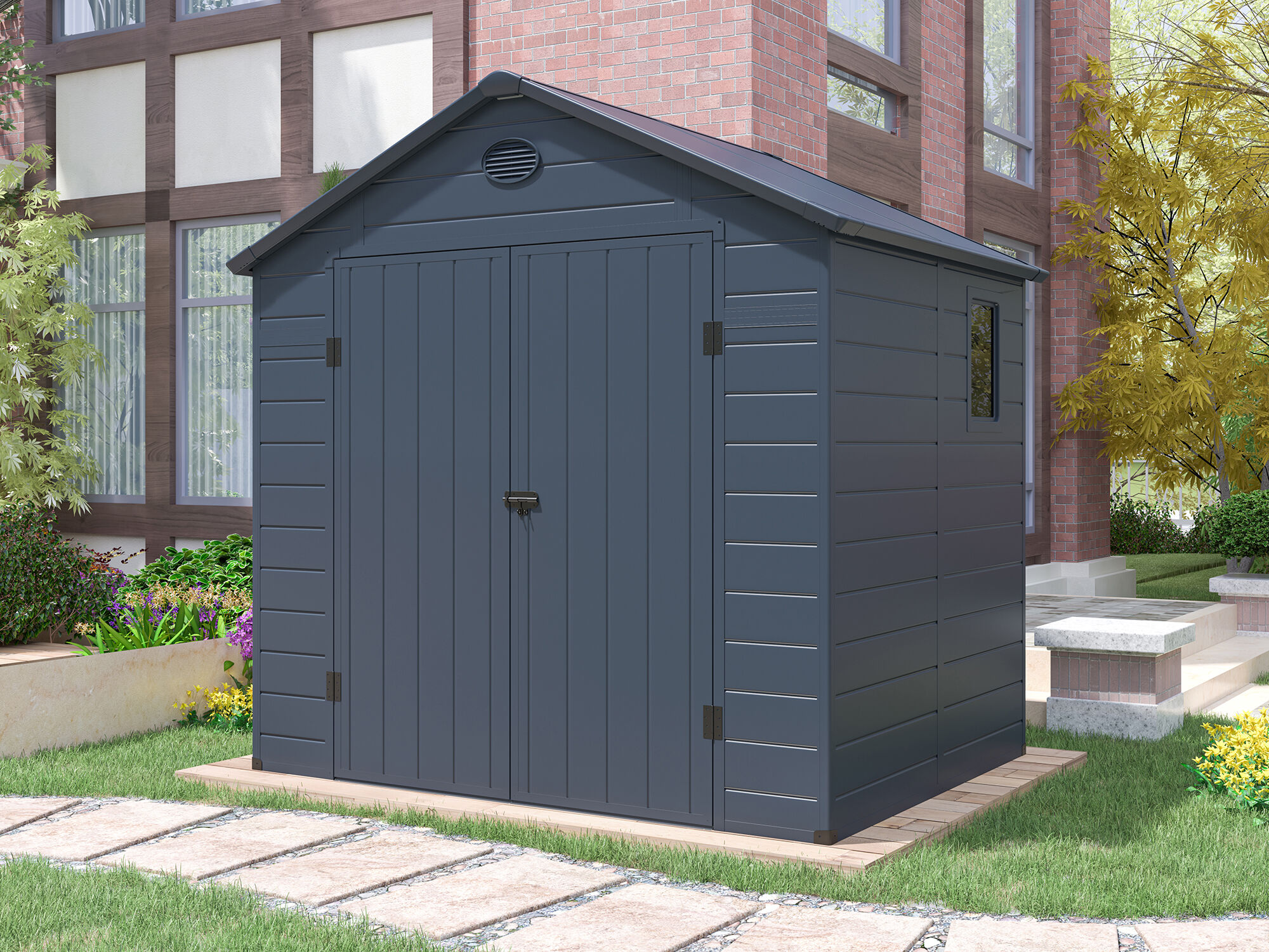 26% Rabatt ! StarLine Kunststoff Gerätehaus Modell Neo 4,65 m²