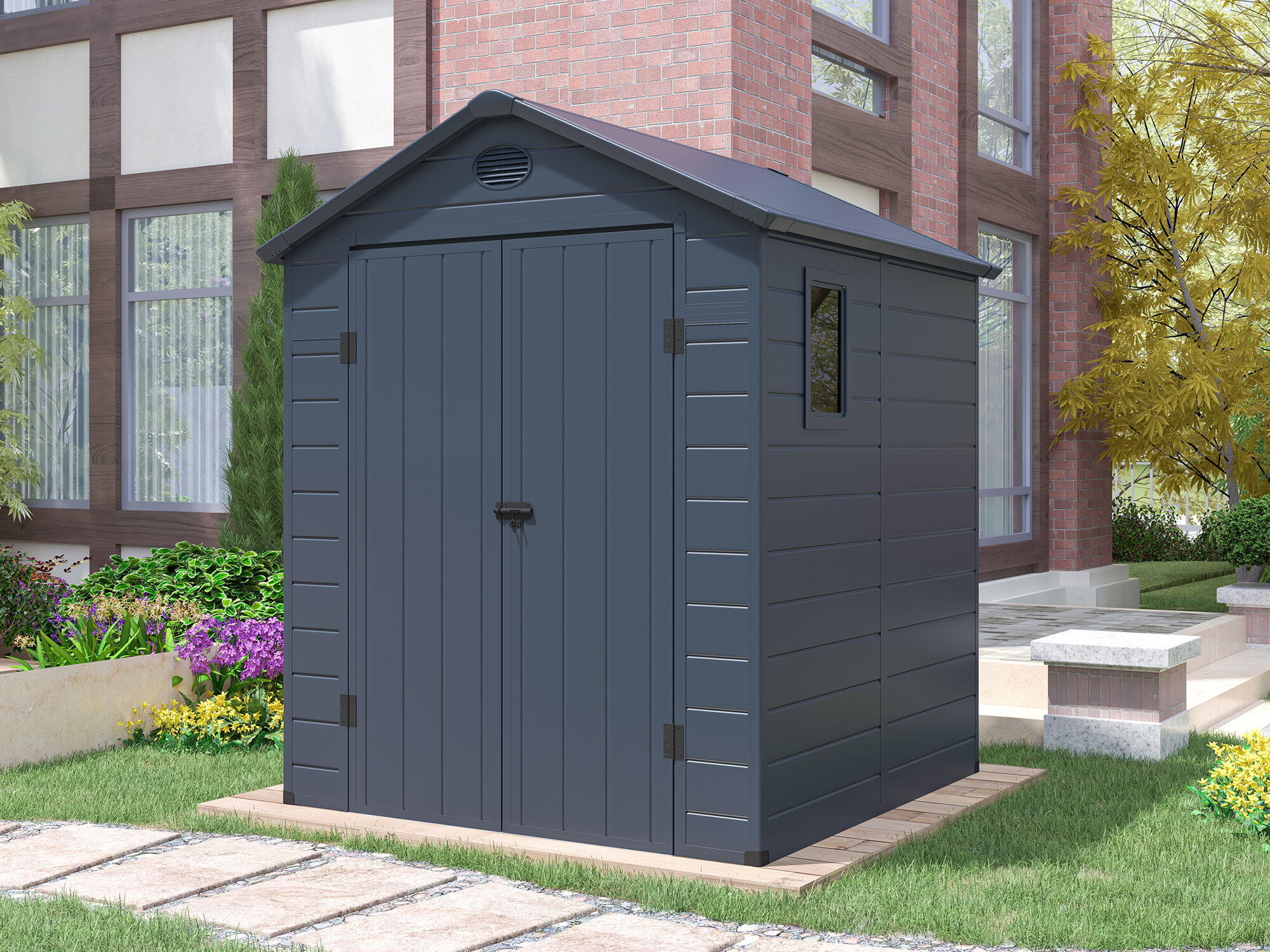 26% Rabatt ! StarLine Kunststoff Gerätehaus Modell Neo 3,65 m²