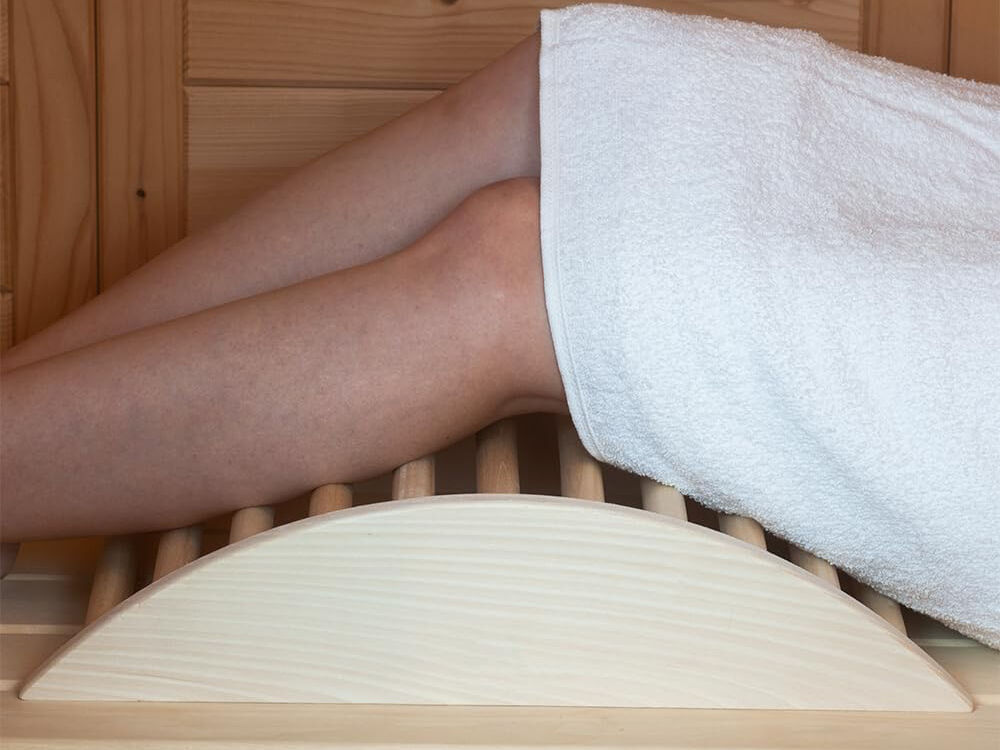 34% Rabatt ! Fjordholz Sauna Bein- und Venenstütze Premium