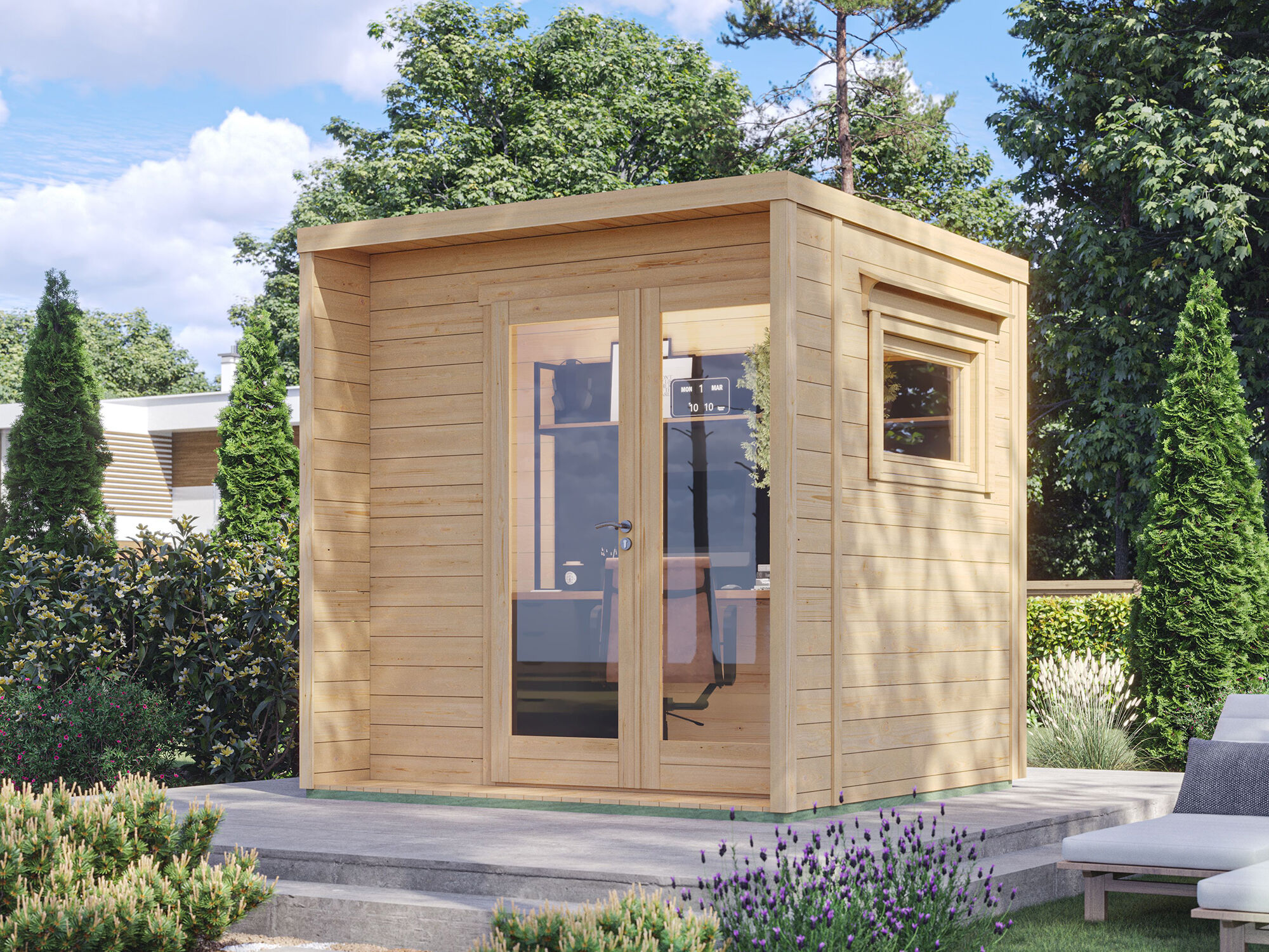 26% Rabatt ! Fjordholz Gartenhaus  Modell Donny Office 44 A