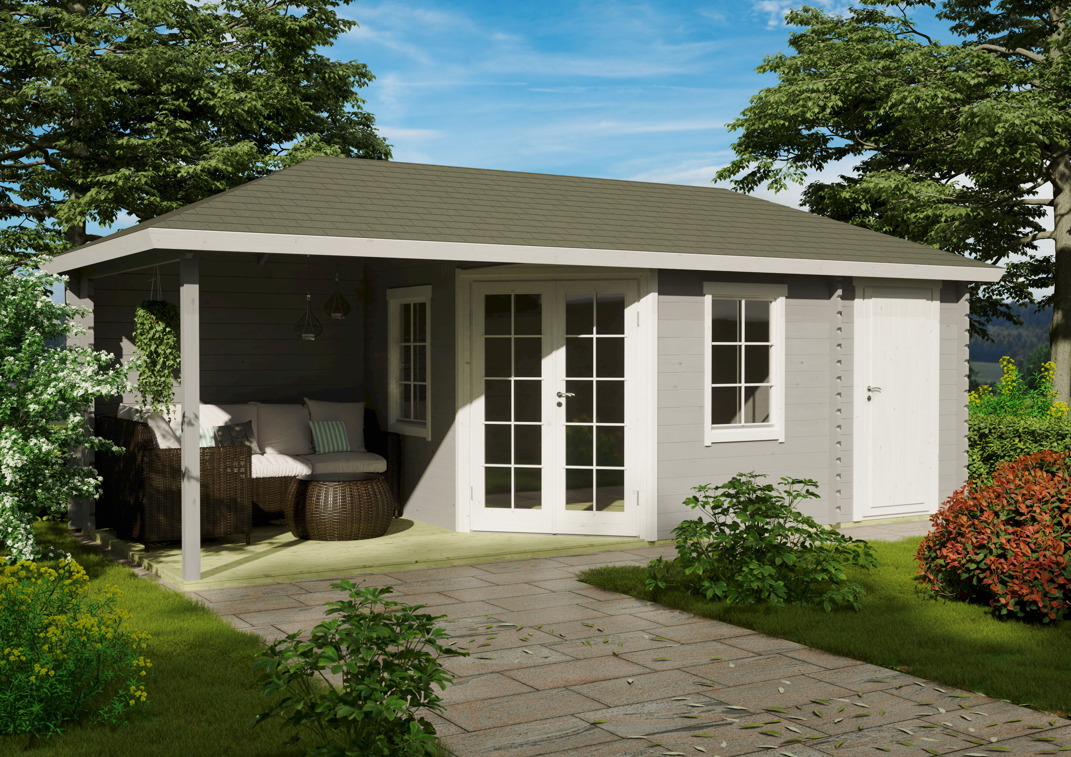 26% Rabatt ! Fjordholz Gartenhaus Modell Kiano 70 A