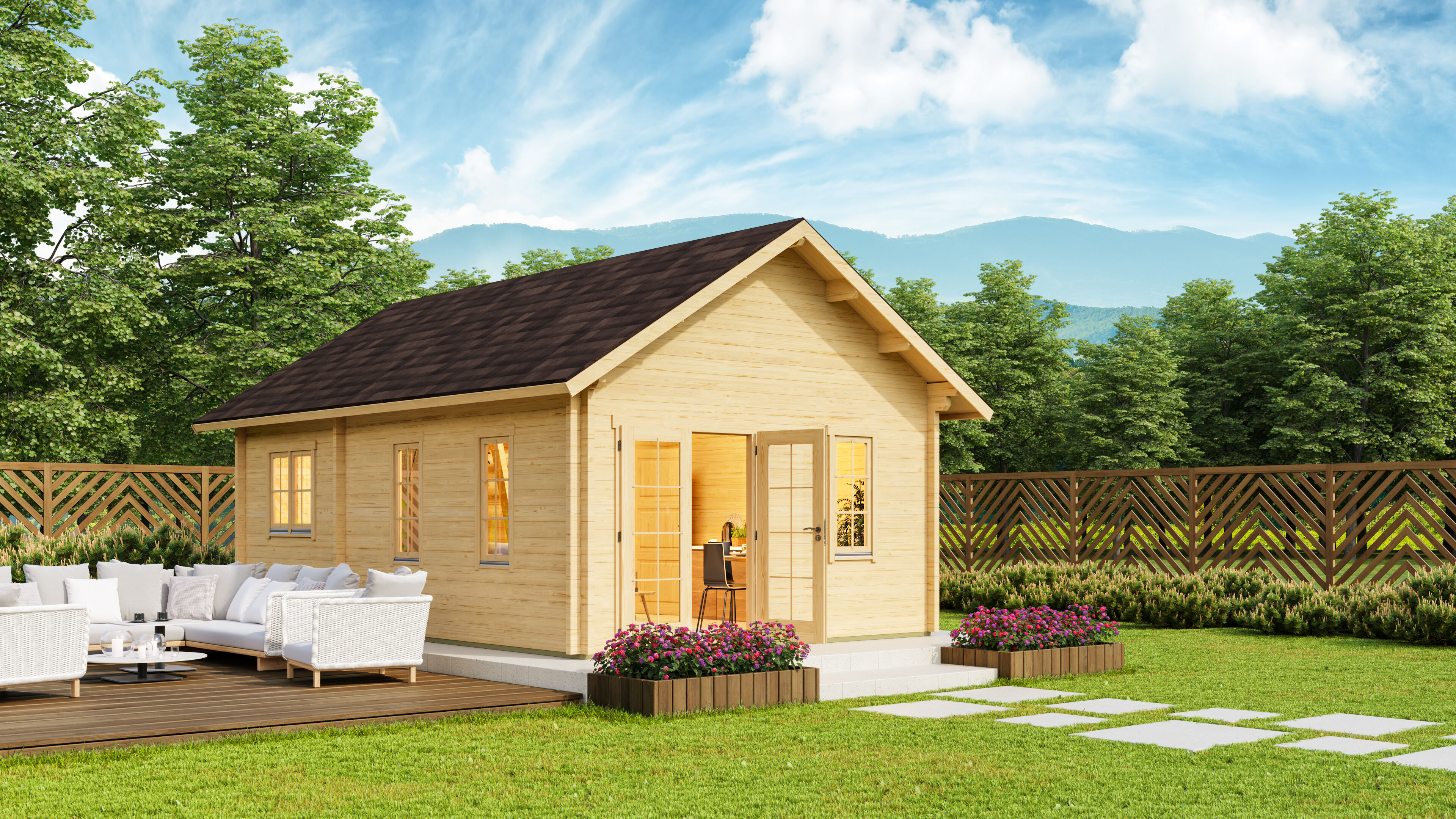 26% Rabatt ! Fjordholz Ferien- und Freizeithaus  Modell Farum 4