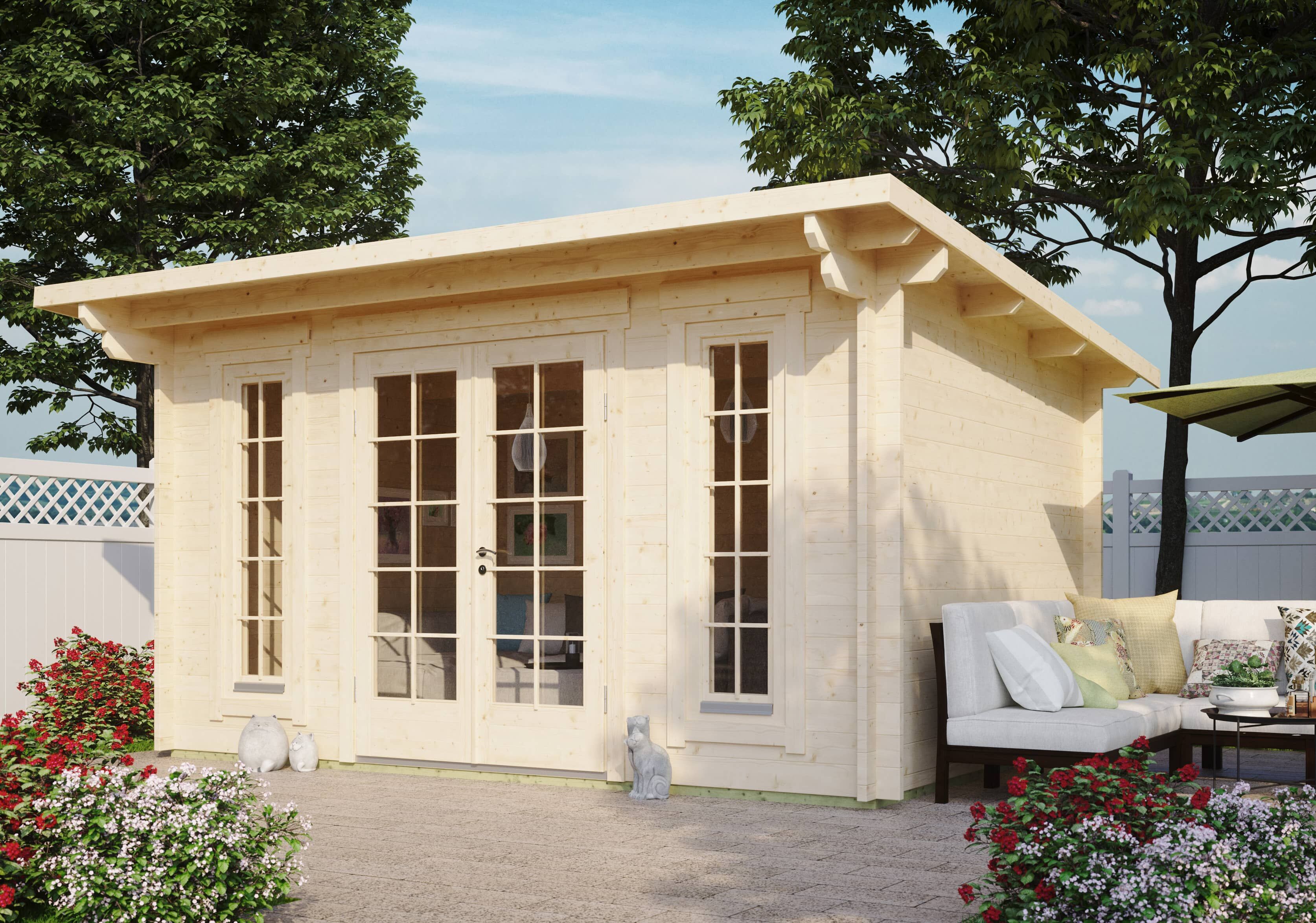 26% Rabatt ! Fjordholz Gartenhaus Modell Jacob 44 B