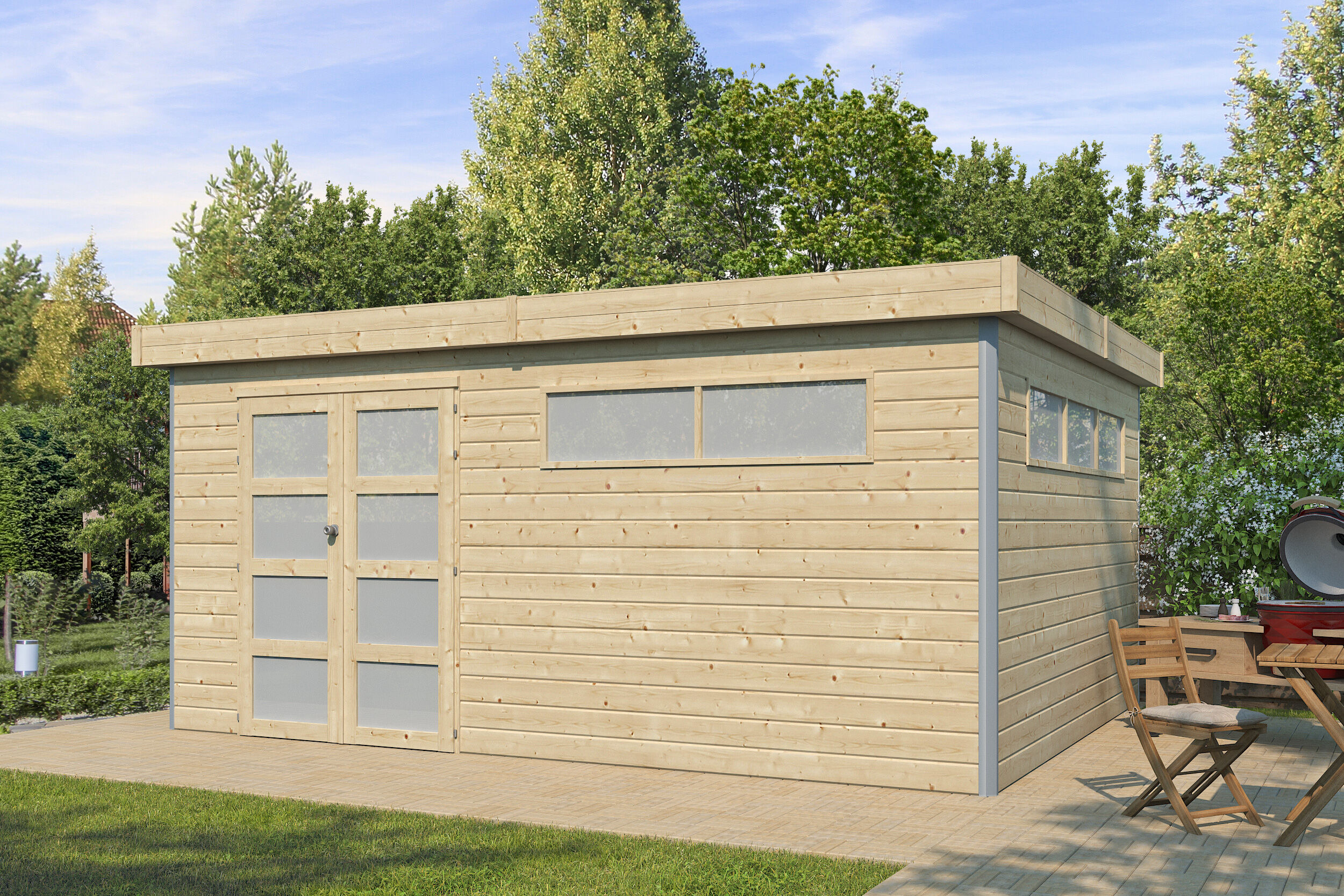 26% Rabatt ! Gartenhaus Alu-Line Modell Kasuko-XXL