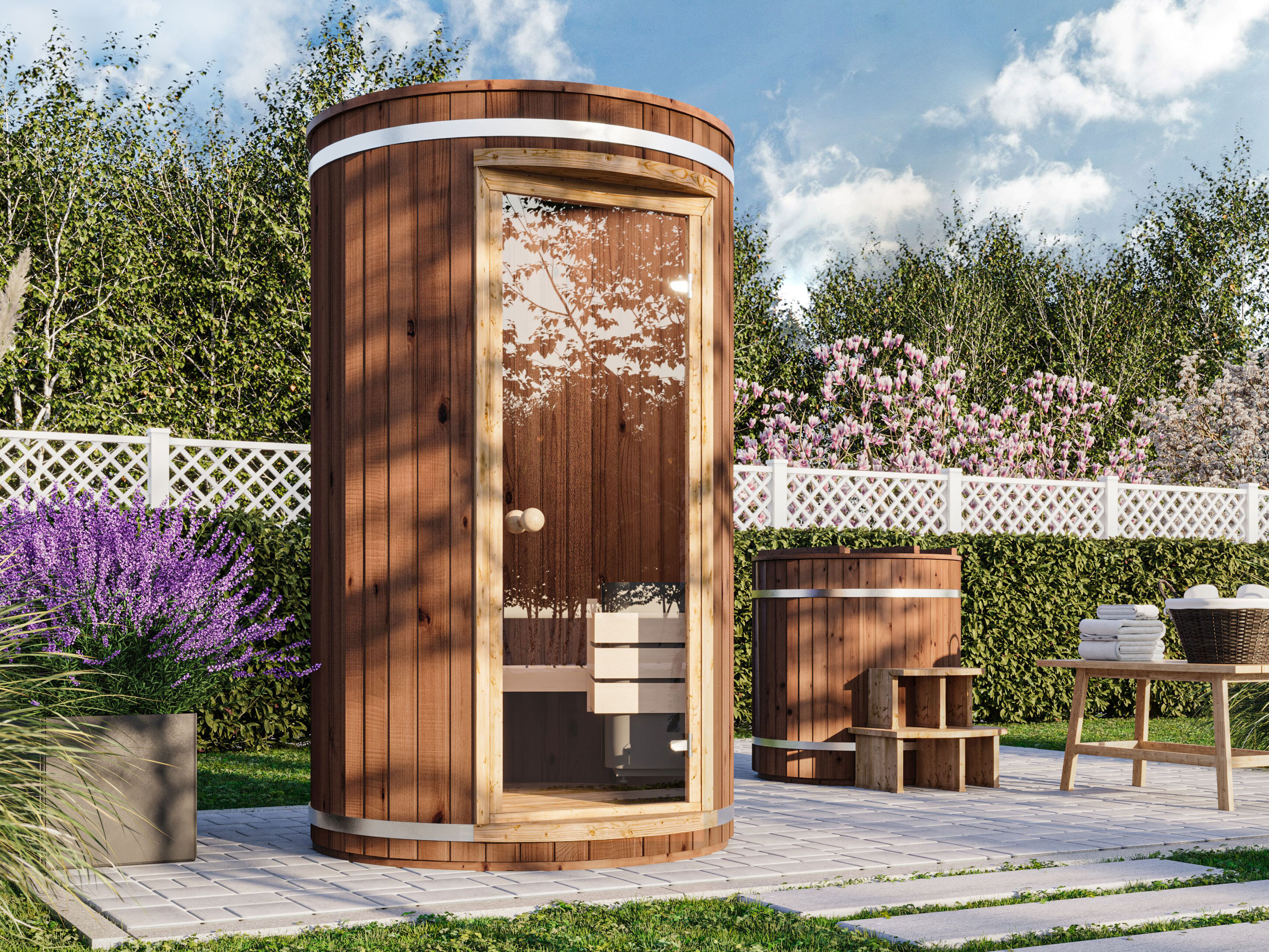 26% Rabatt ! Fjordholz Saunatonne  Modell Tom