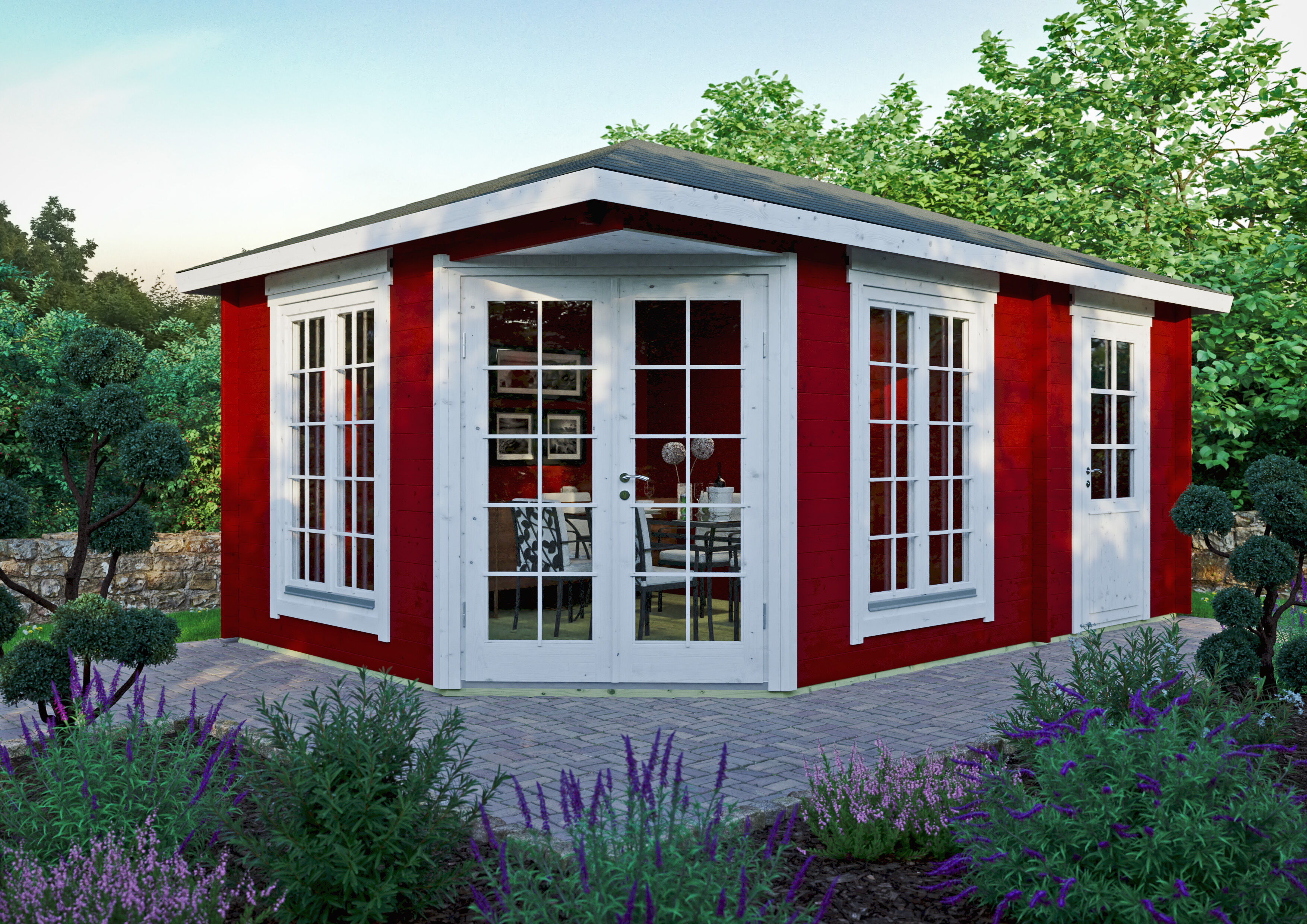 26% Rabatt ! Fjordholz Gartenhaus Modell Glasgow 44 B