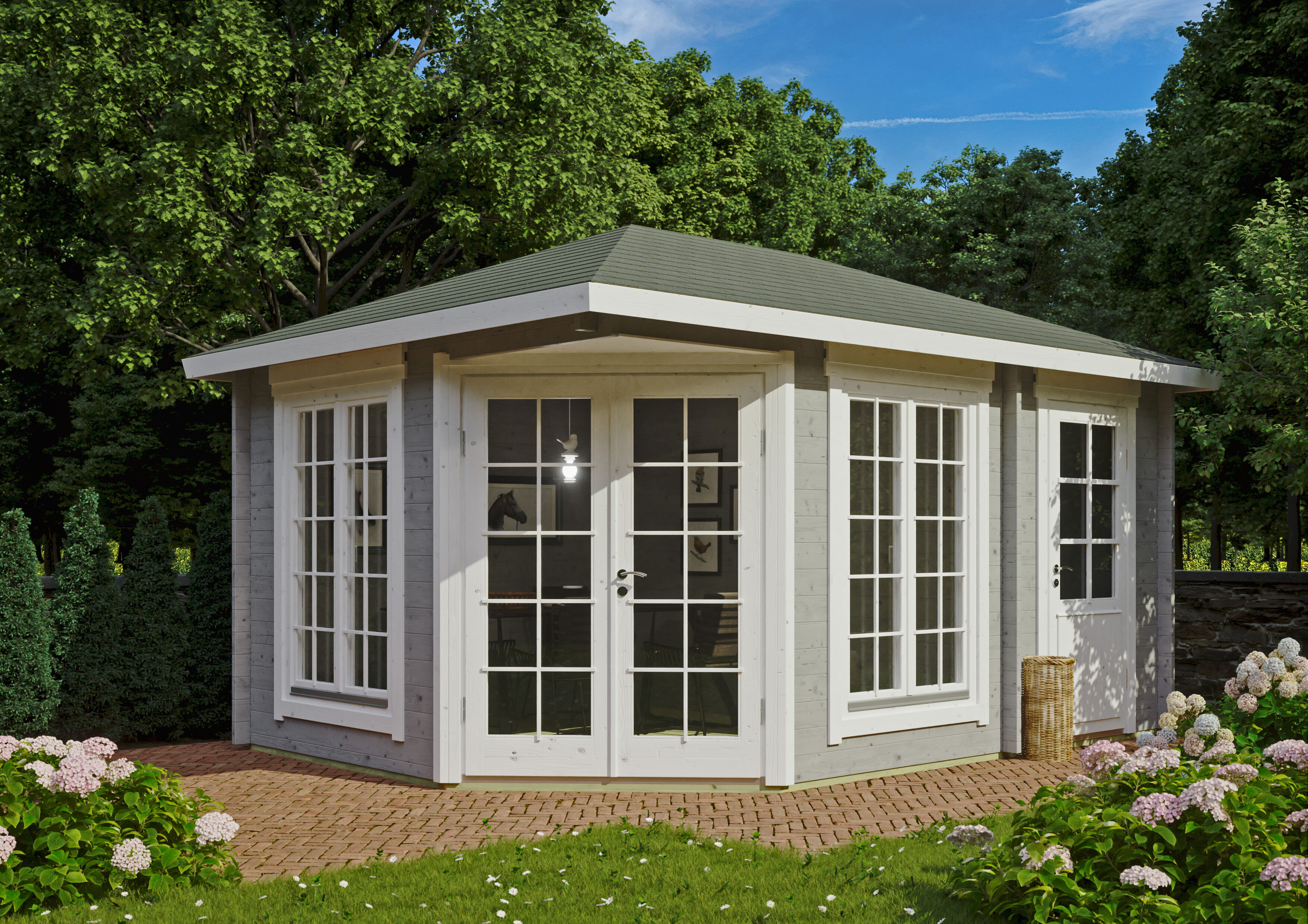 26% Rabatt ! Fjordholz Gartenhaus Modell Glasgow 44 A