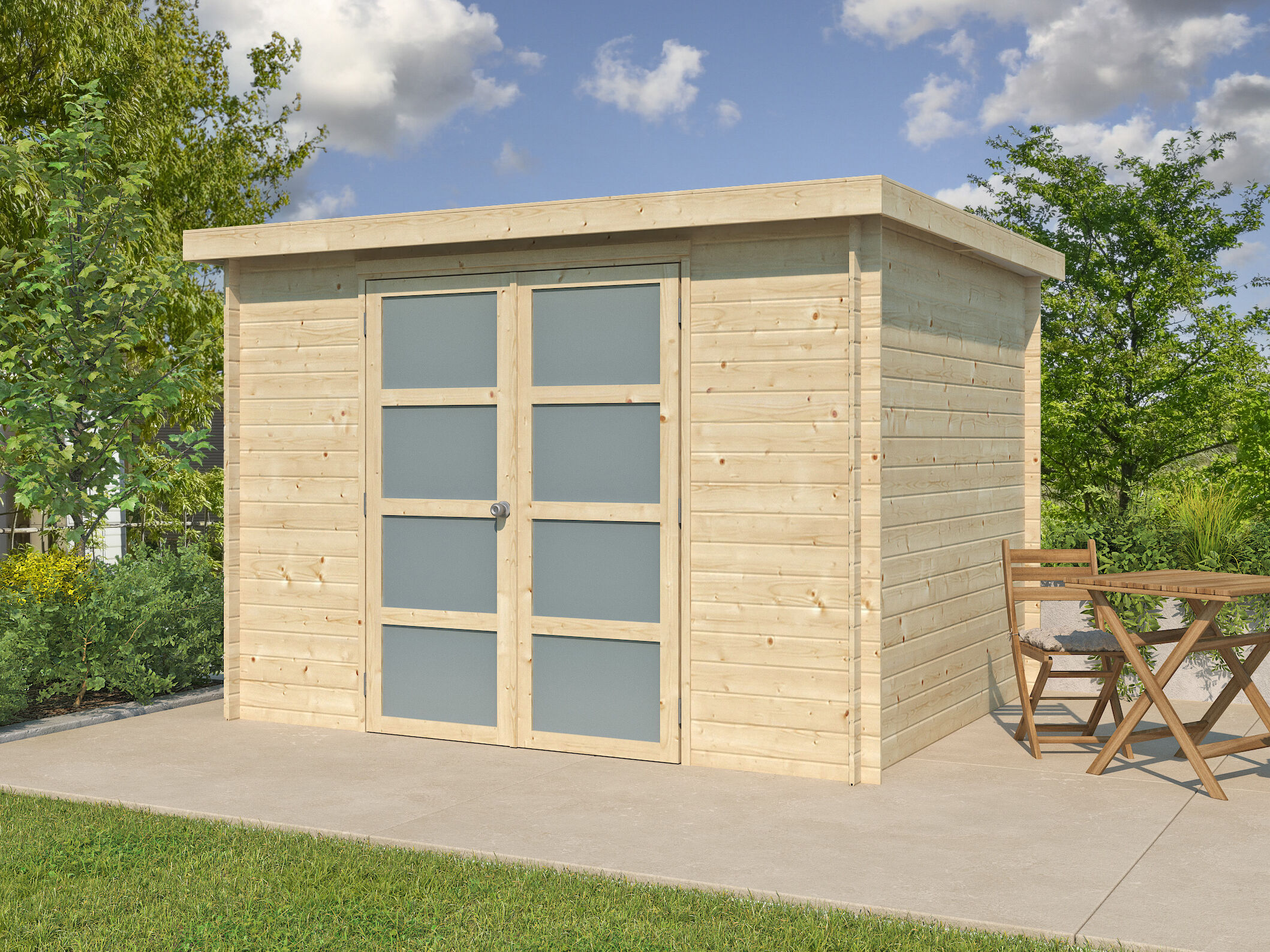 26% Rabatt ! Gerätehaus Modell Umea 7,38 m²