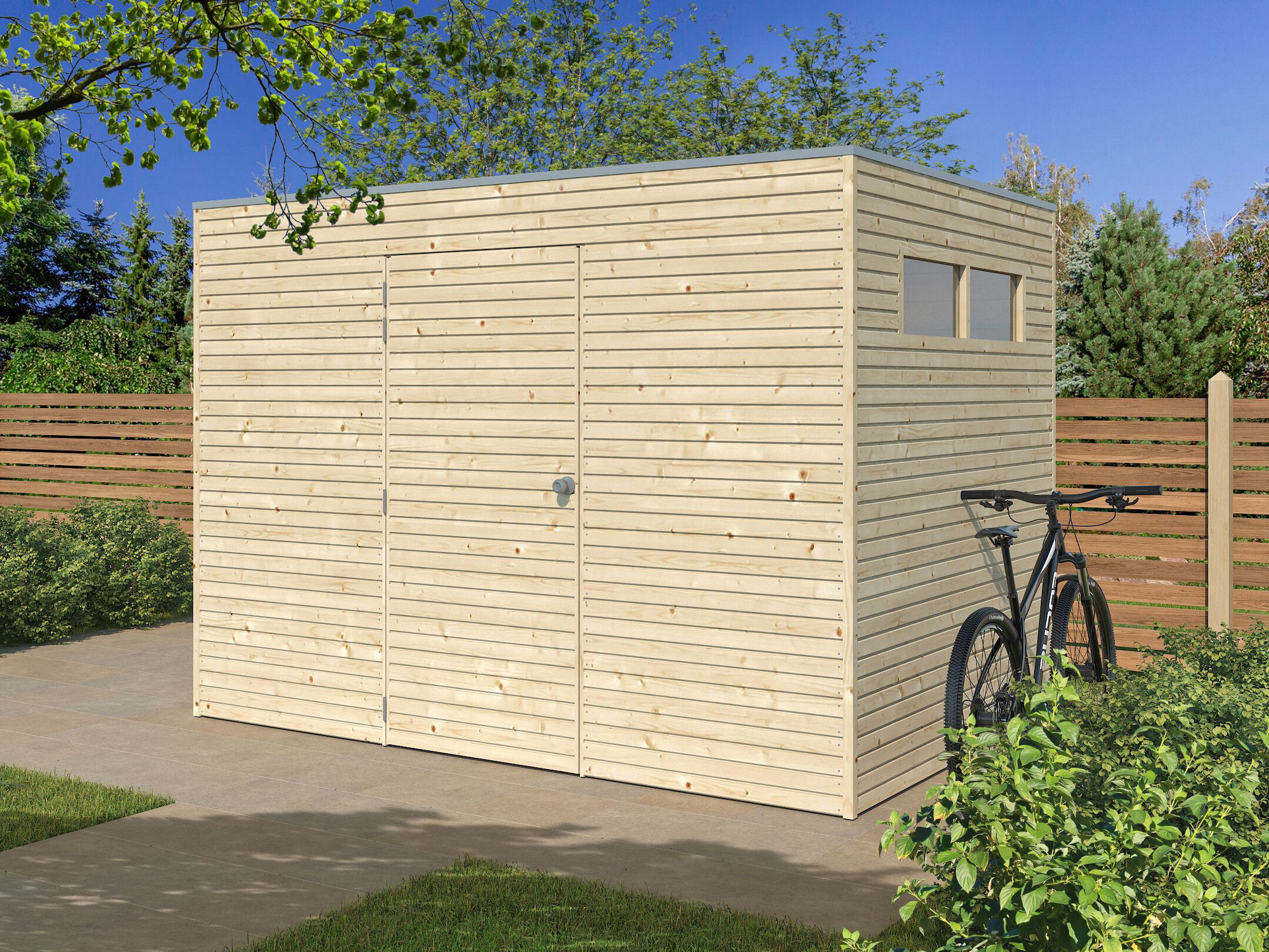 26% Rabatt ! Gartenhaus Modell QB-Line 6,30 m²