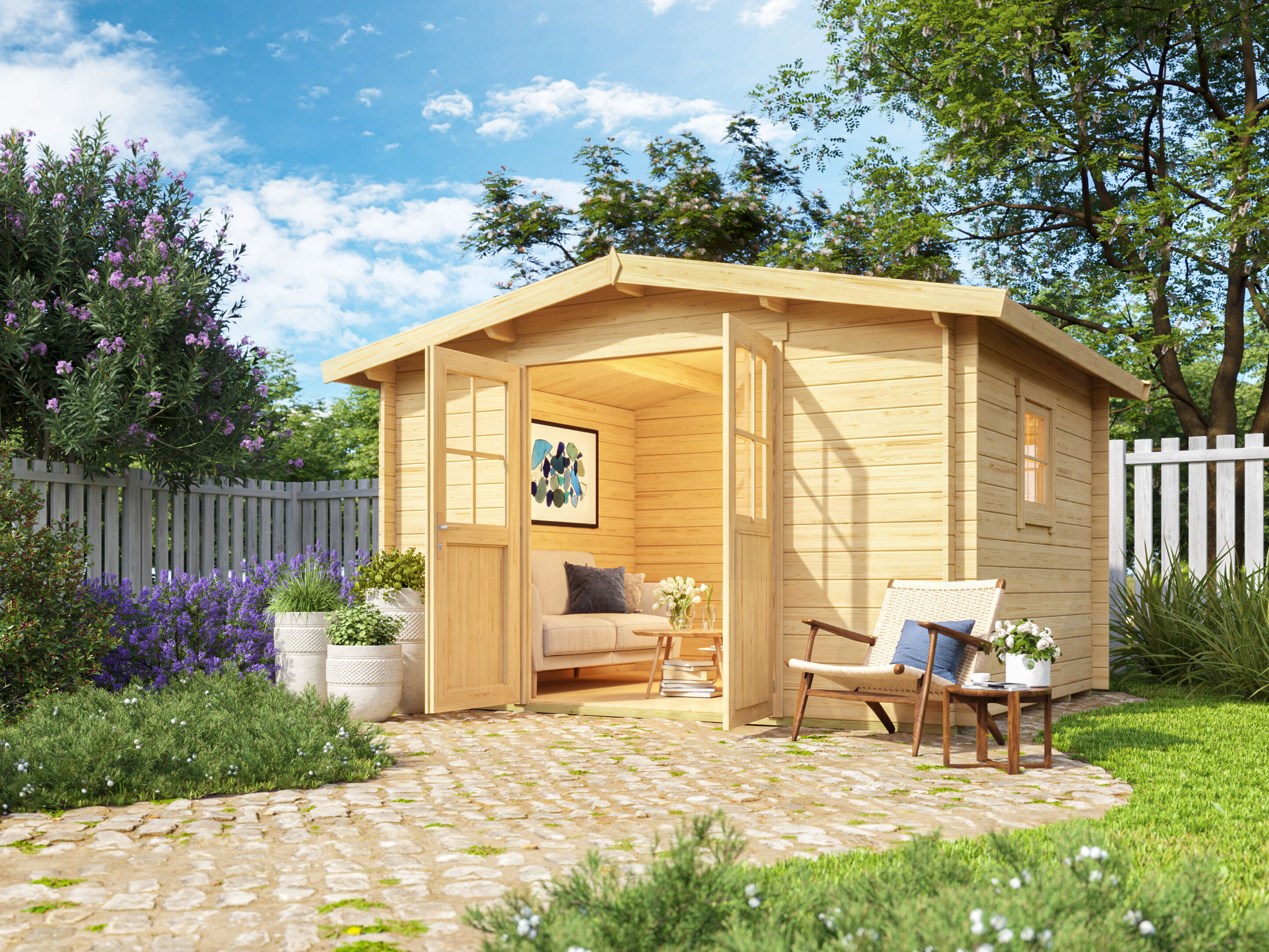 26% Rabatt ! Fjordholz Satteldach Gartenhaus Modell Eliza 4E