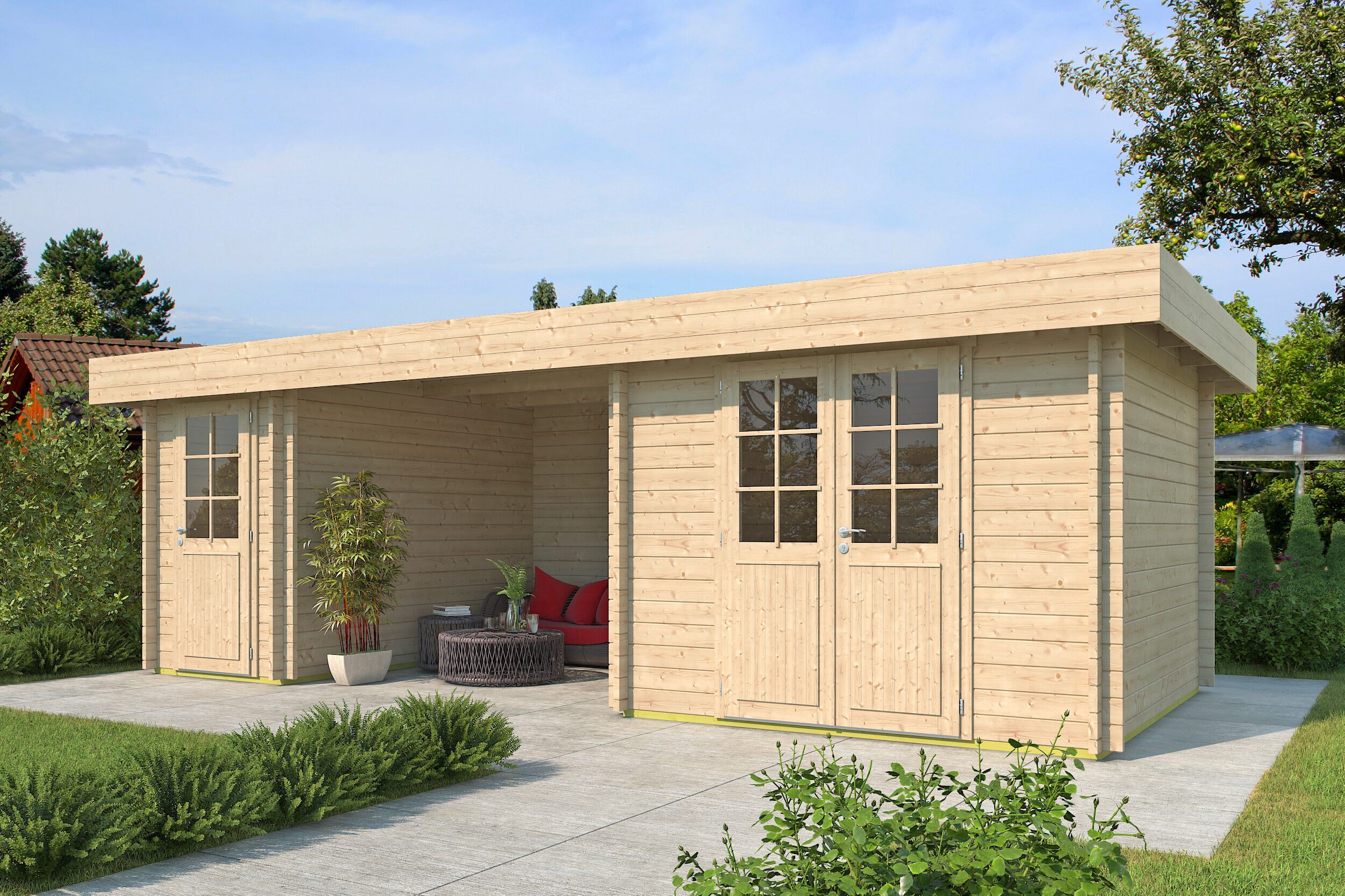 26% Rabatt ! Fjordholz Gartenhaus Modell Vaasa 44