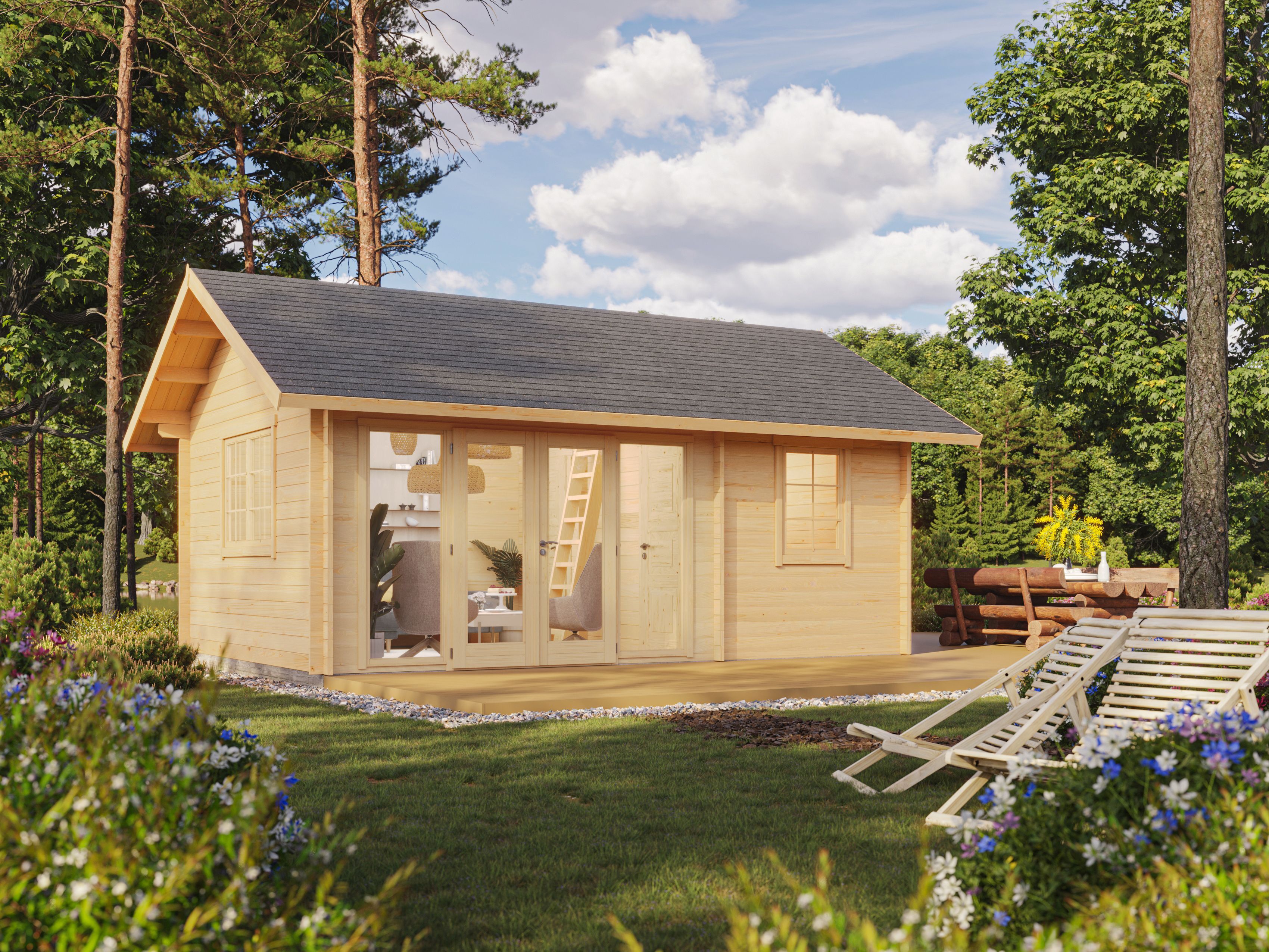 26% Rabatt ! Fjordholz Ferien- und Freizeithaus Modell Texas 70