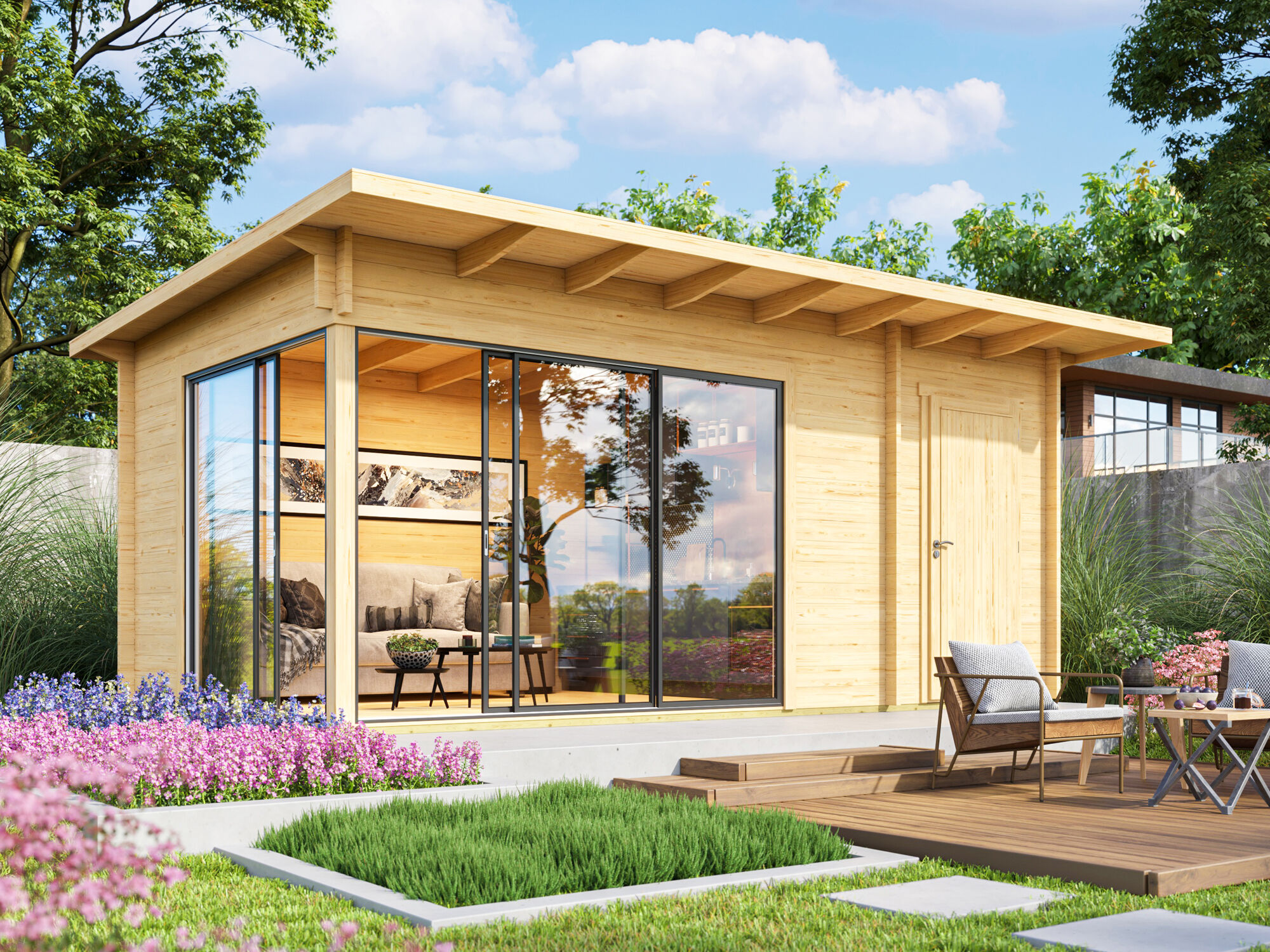 26% Rabatt ! Fjordholz Gartenhaus Modell Starla 70 B Premium