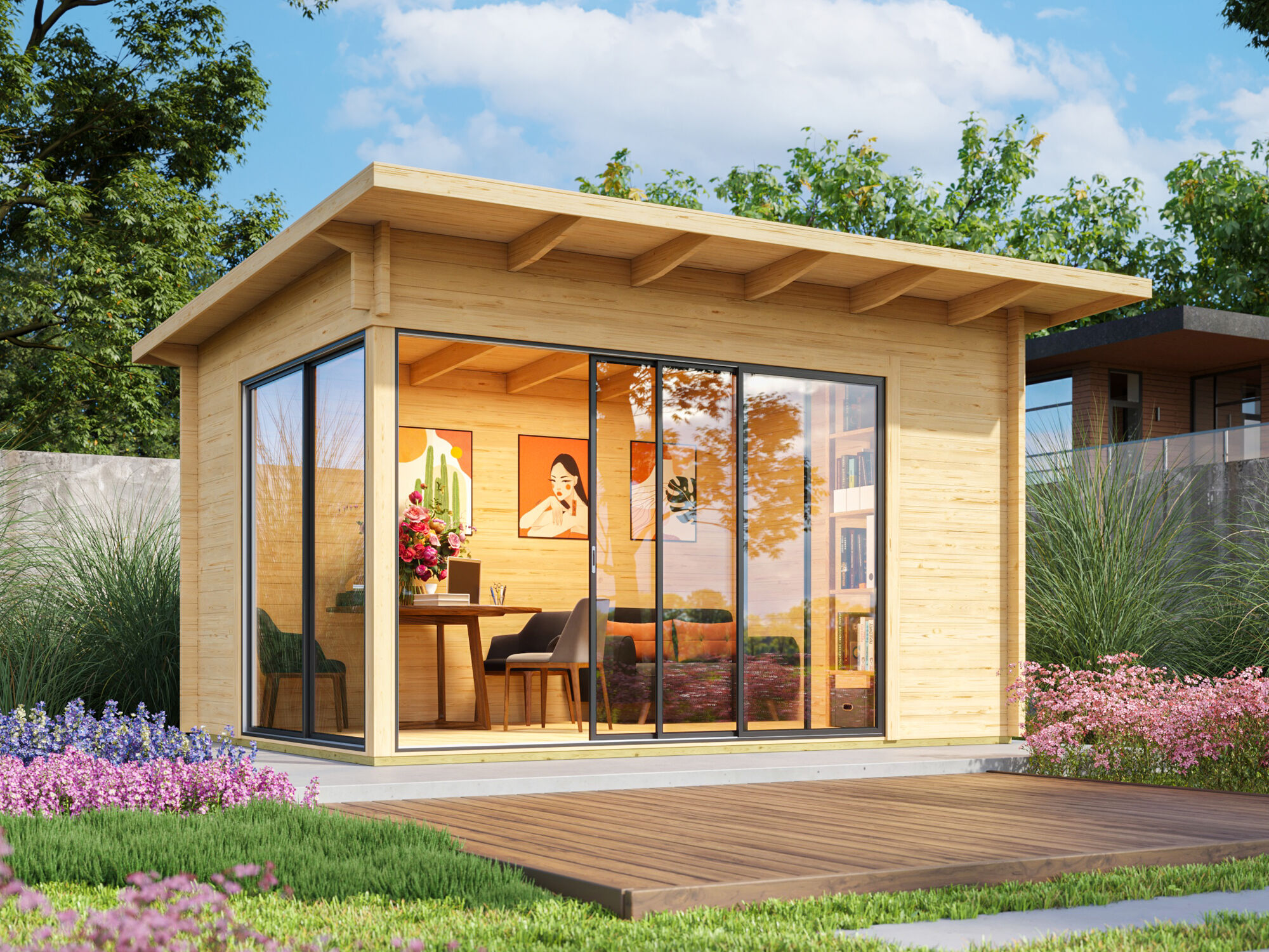 26% Rabatt ! Fjordholz Gartenhaus Modell Starla 70 A Premium