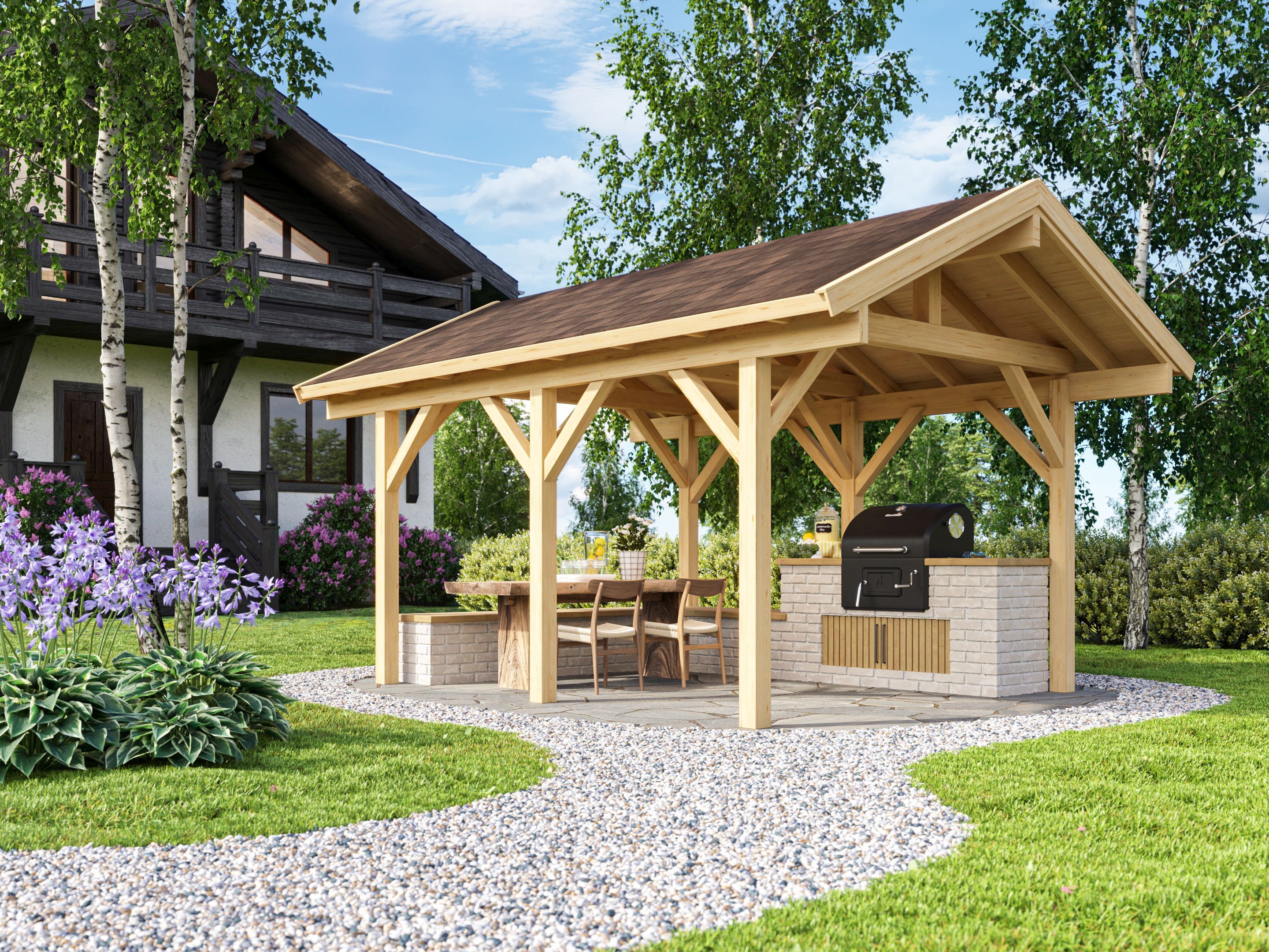 26% Rabatt ! Fjordholz Garten Freisitz Modell Max