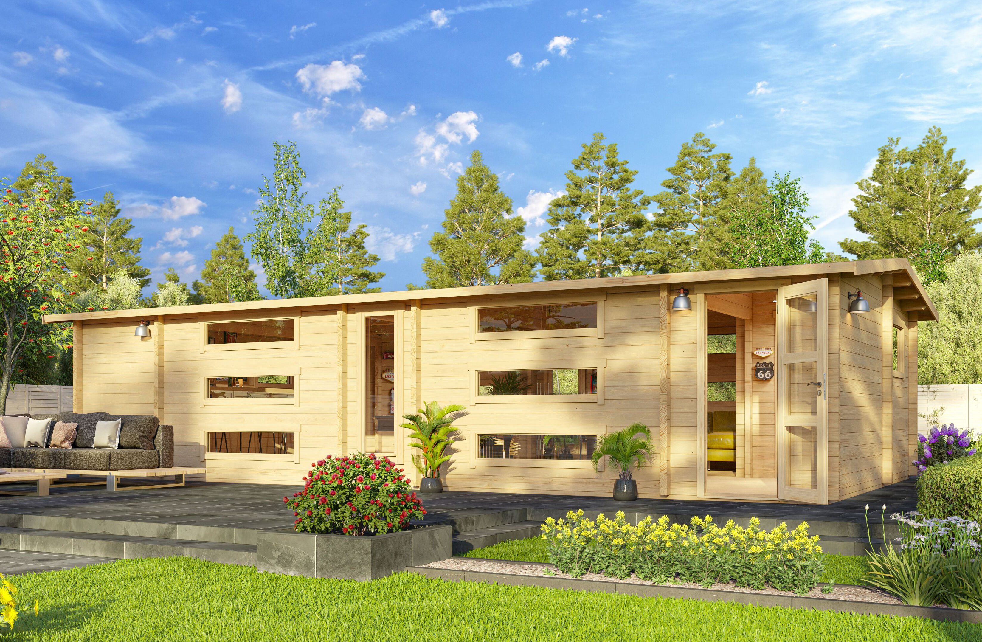 26% Rabatt ! Fjordholz Gartenhaus Modell Dundee 70 A