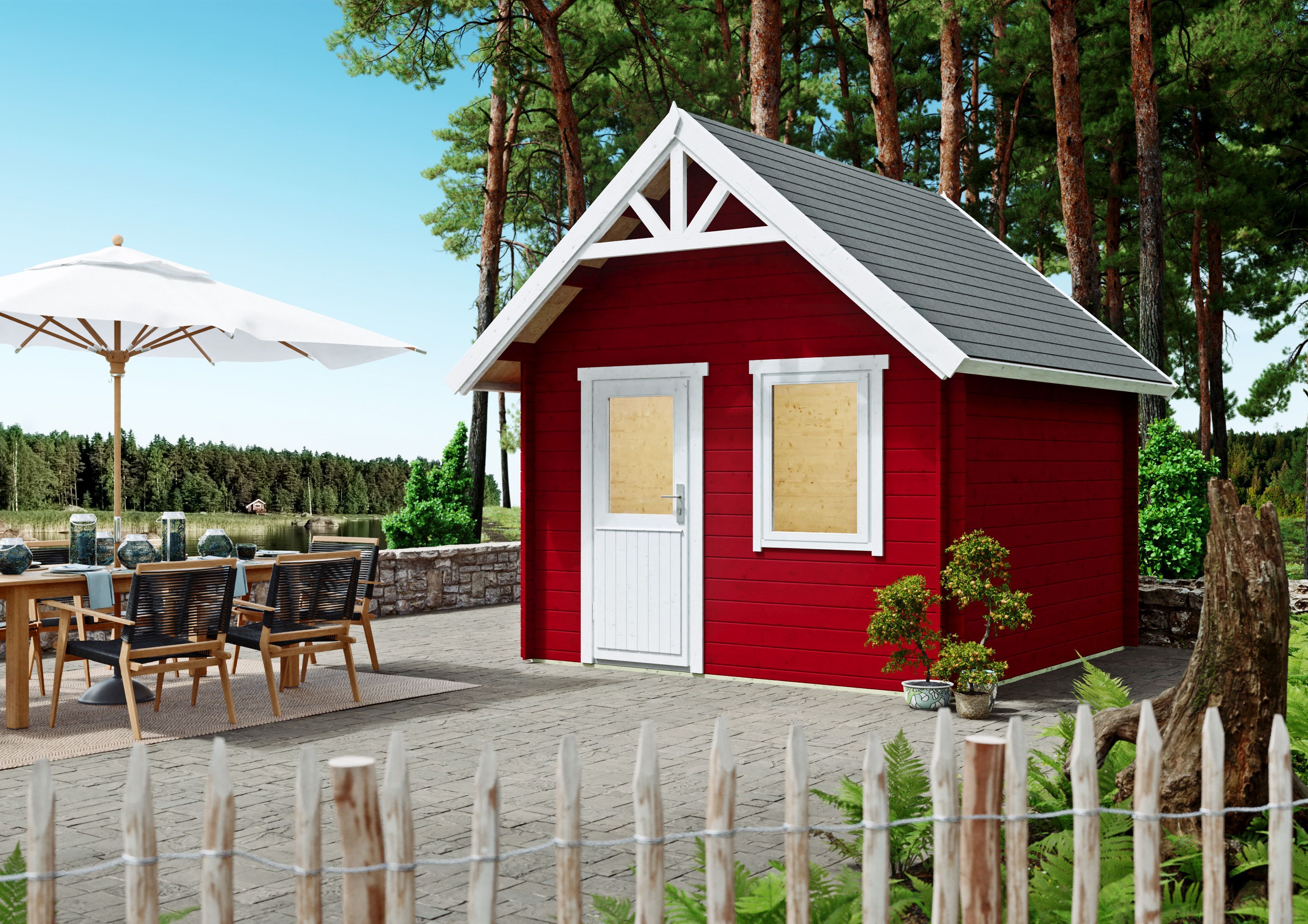 26% Rabatt ! Fjordholz Schwedenhaus Modell Kjell 28