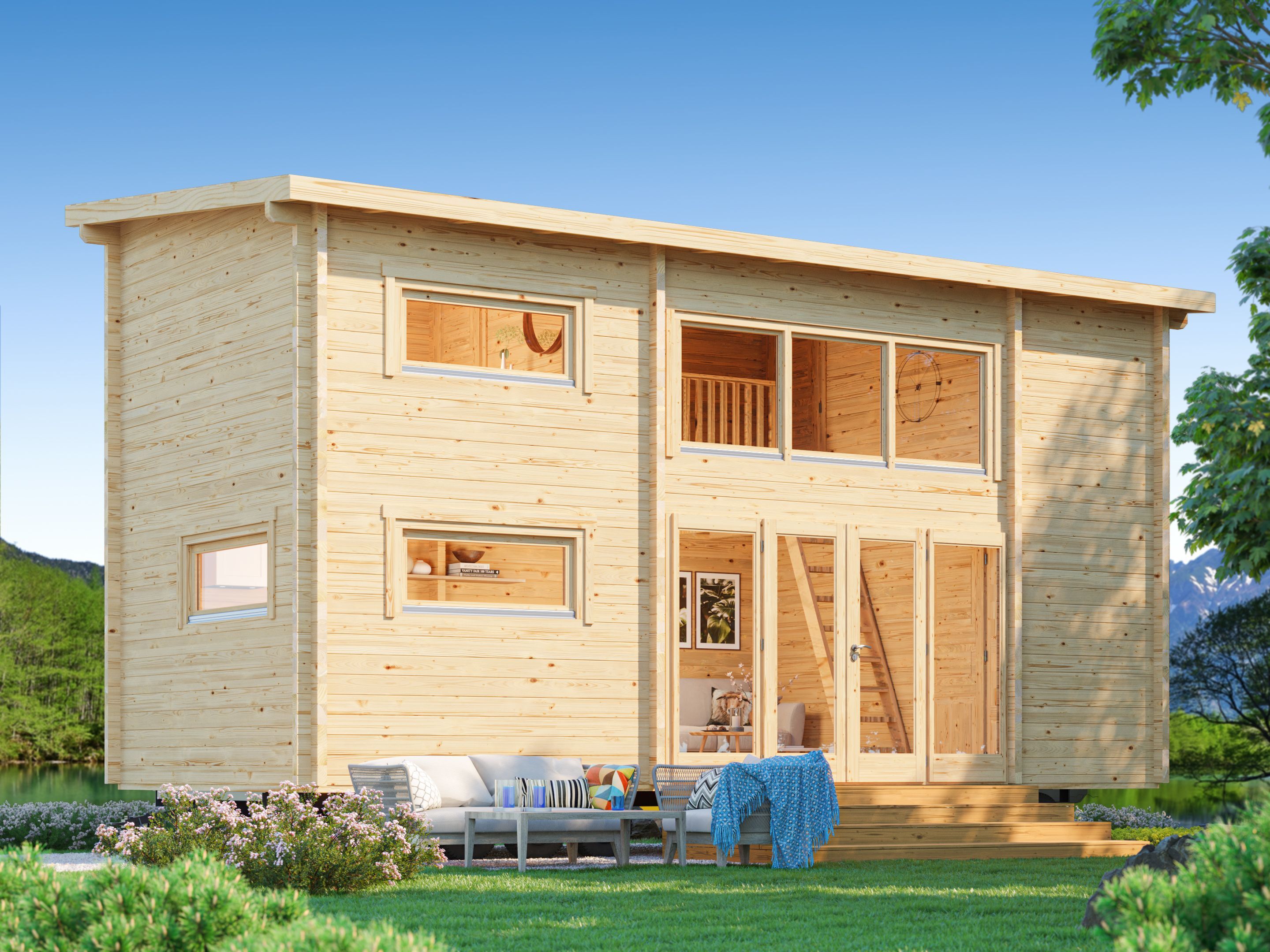 26% Rabatt ! Fjordholz Tiny Gartenhaus Modell Dream Big 70 A