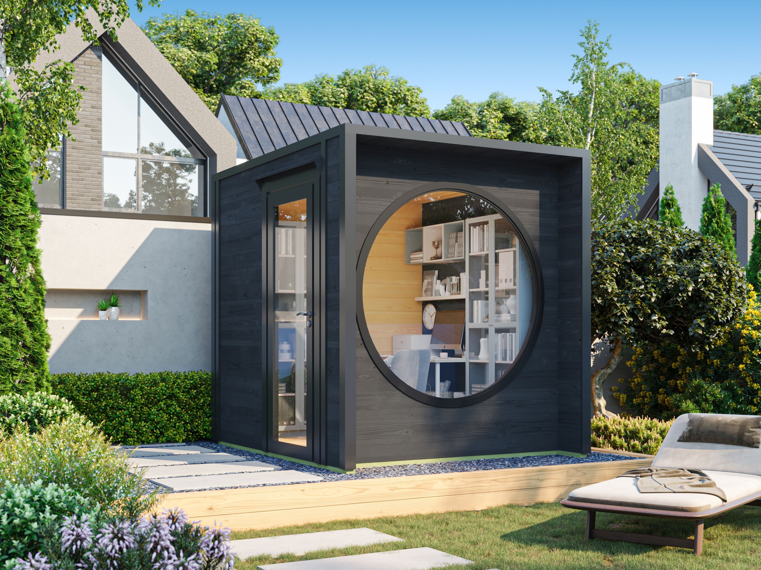 26% Rabatt ! Fjordholz Gartenhaus Modell Office Box Größe XXS s