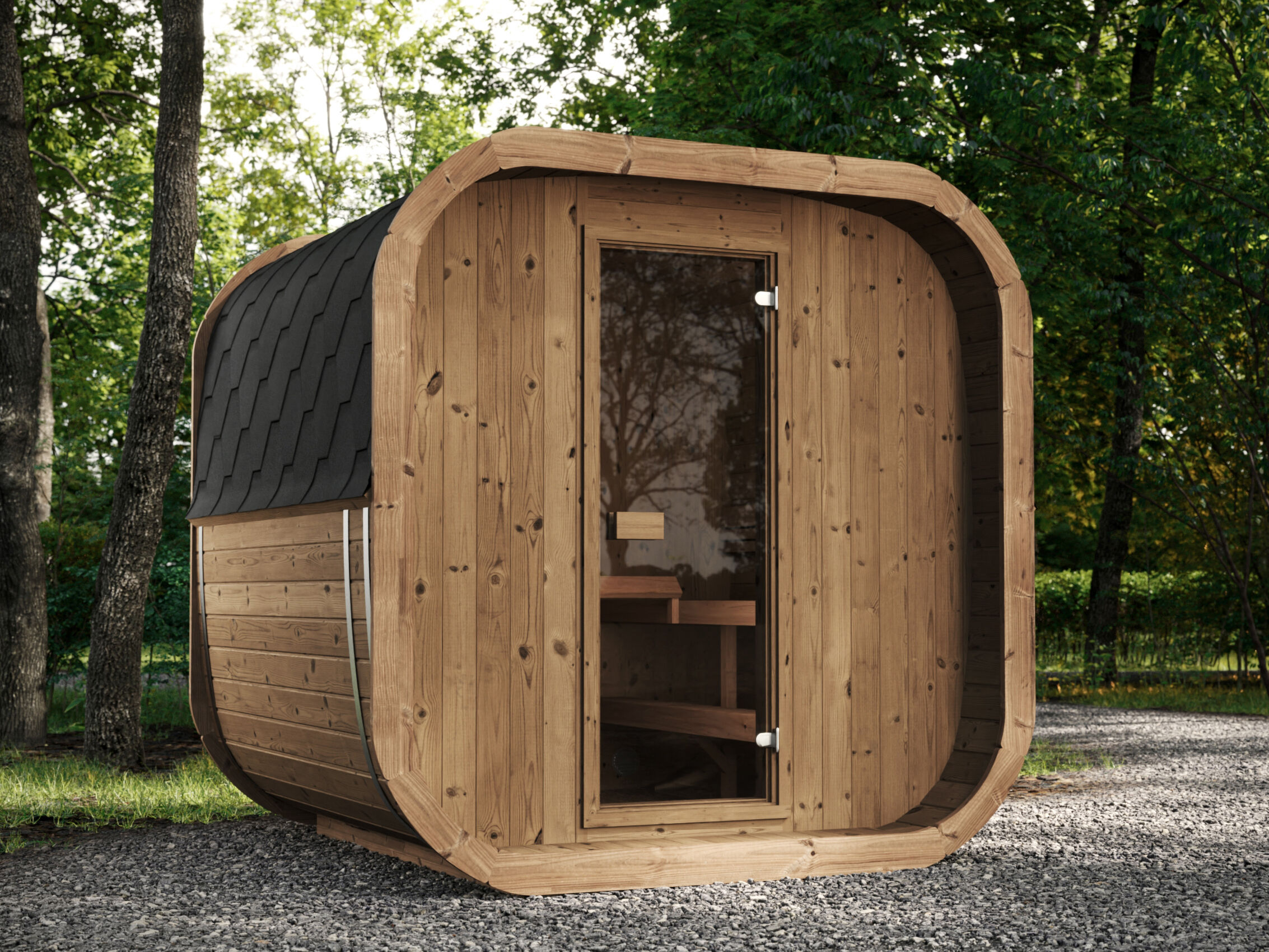 26% Rabatt ! Fjordholz Fass-Sauna Modell Icon 220 Thermo