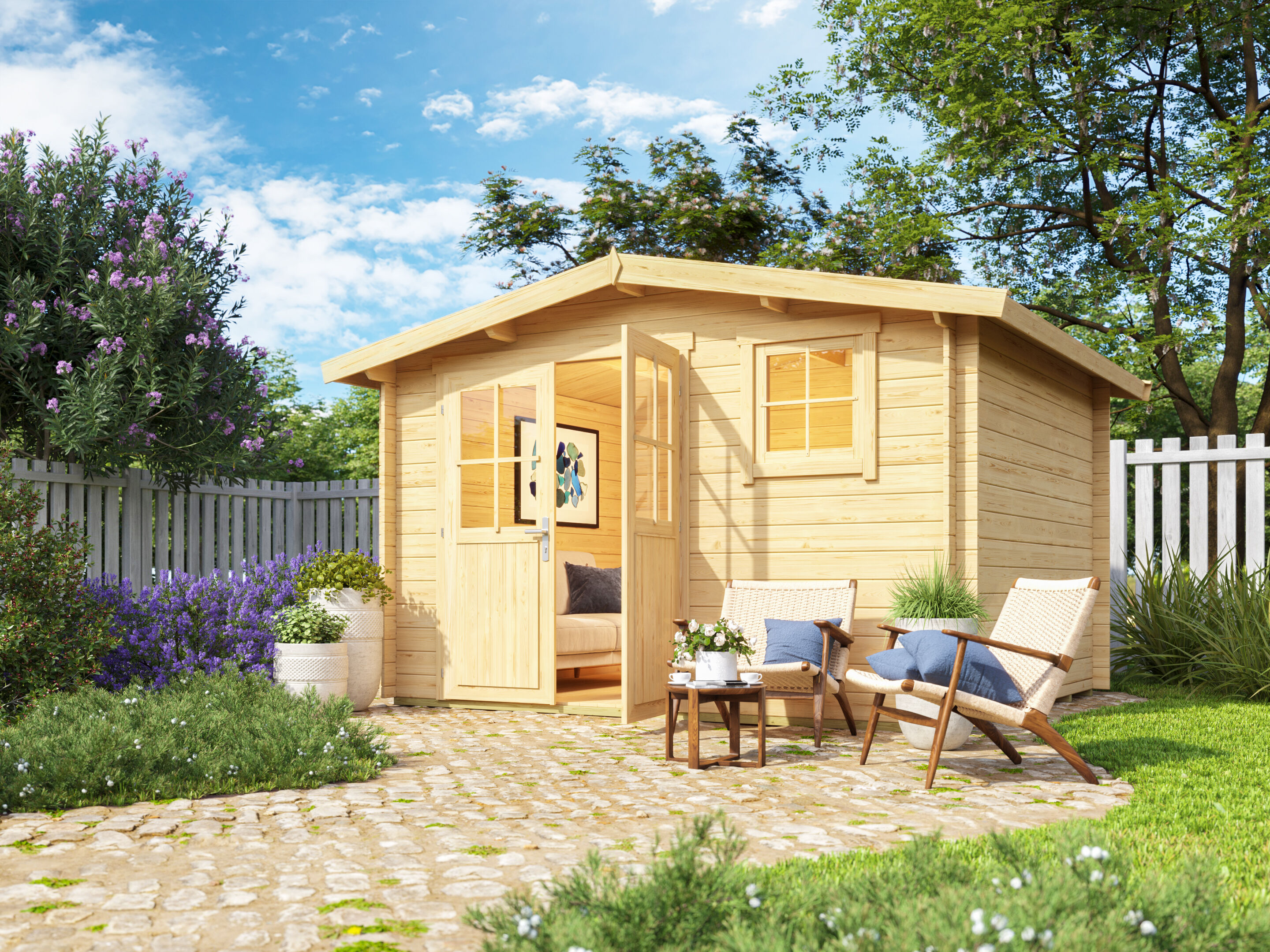 26% Rabatt ! Fjordholz Satteldach Gartenhaus Modell Eliza 4F