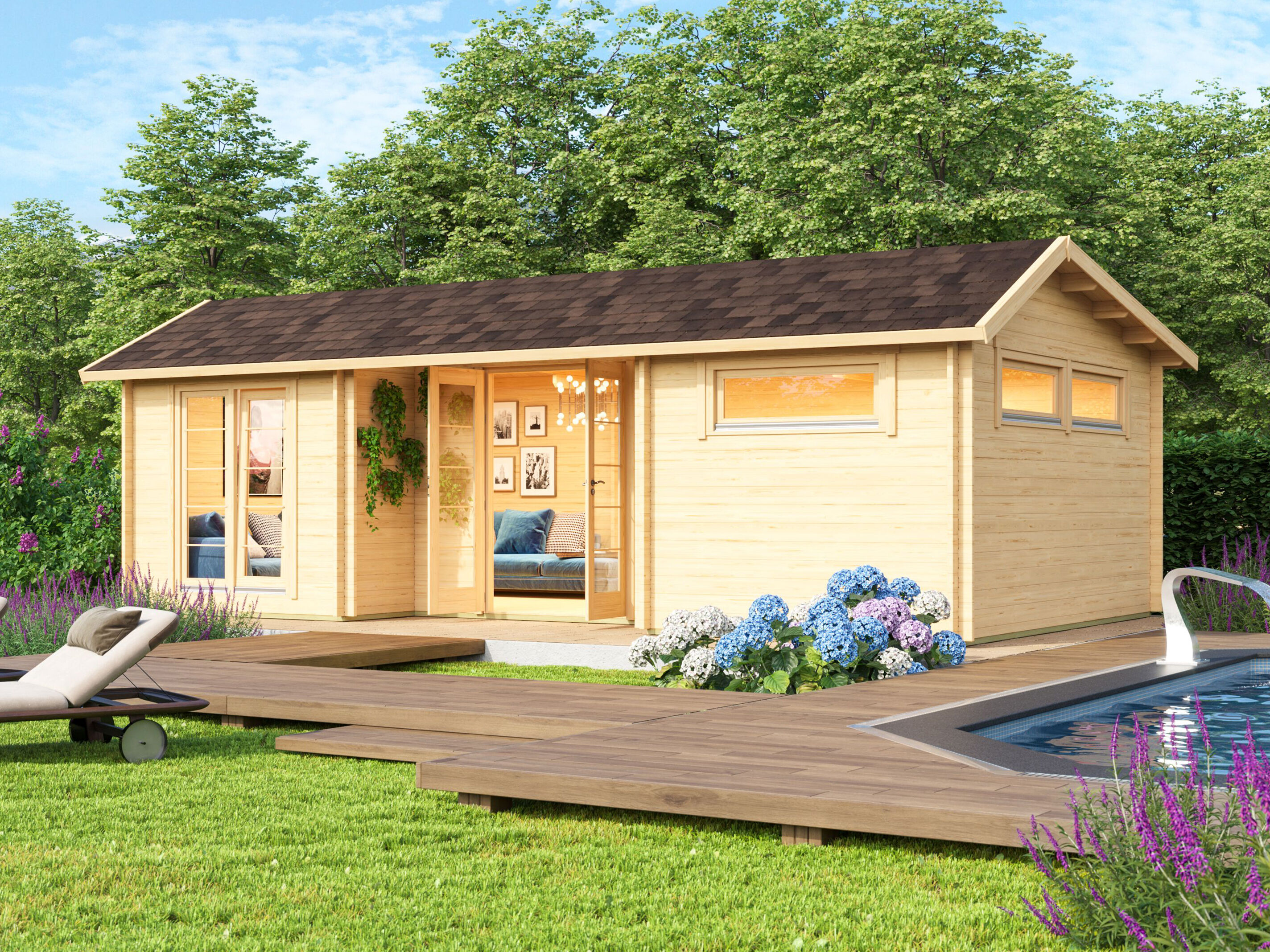 26% Rabatt ! Fjordholz Gartenhaus Modell Uri 44