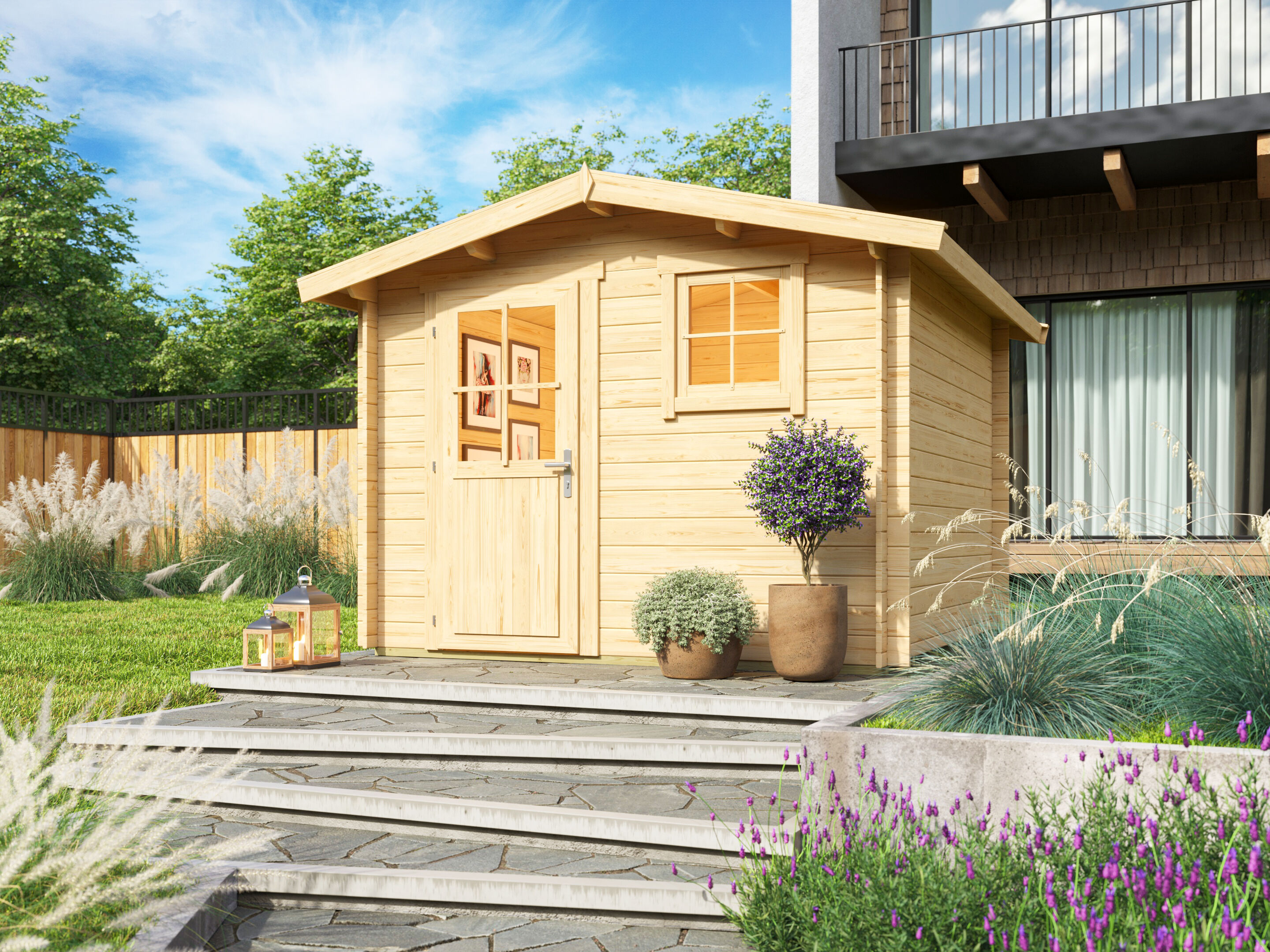 26% Rabatt ! Fjordholz Satteldach Gartenhaus Modell Eliza 3B