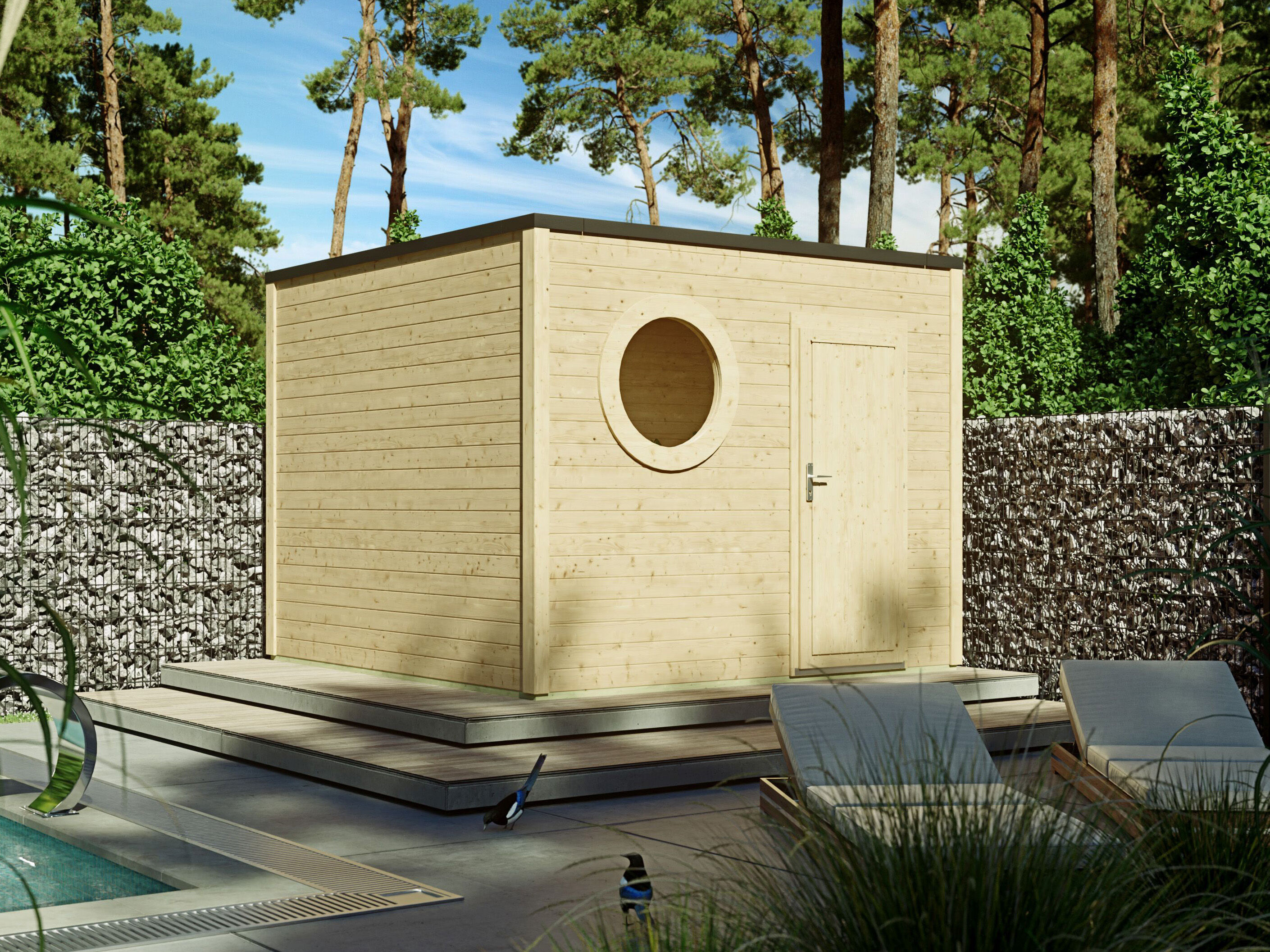 26% Rabatt ! Fjordholz Gartenhaus Modell Rondo 40 B