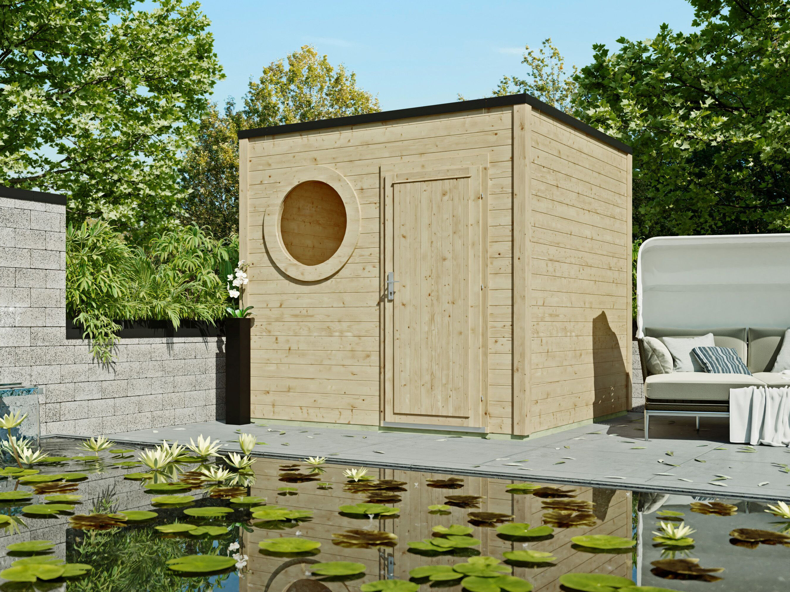 26% Rabatt ! Fjordholz Gartenhaus Modell Rondo 40 A