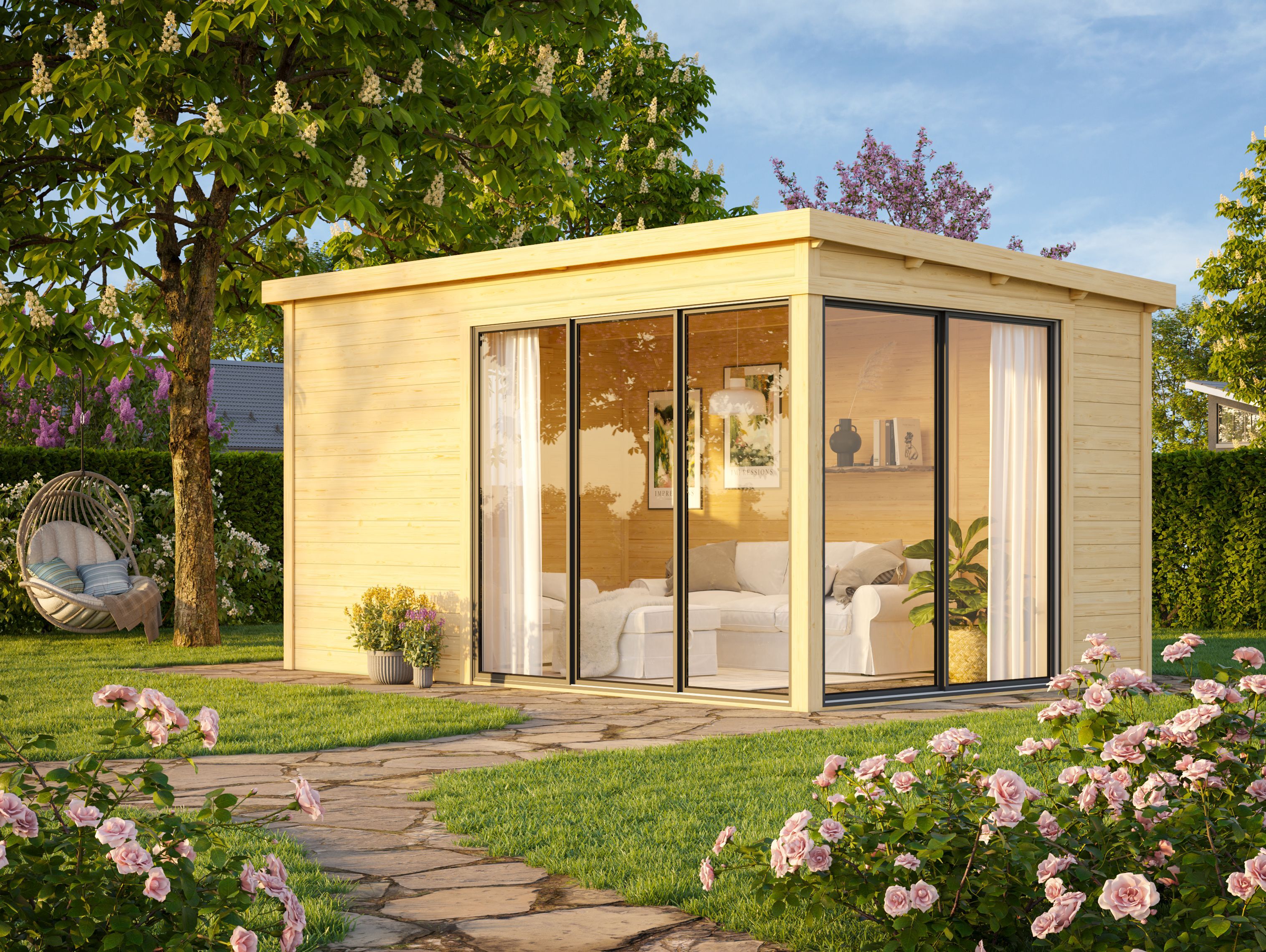 26% Rabatt ! Fjordholz Gartenhaus Modell Mia 28 E