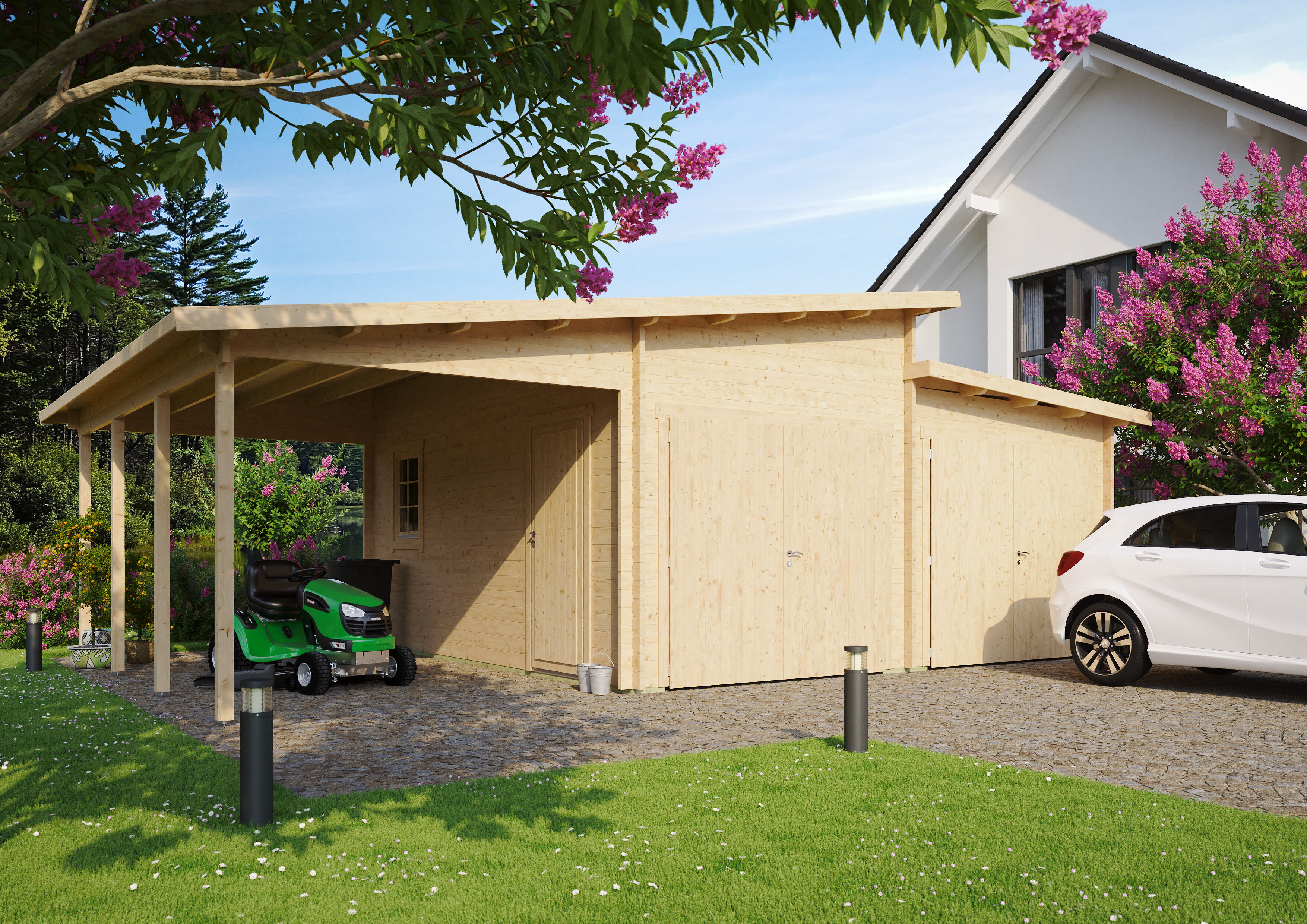 26% Rabatt ! Fjordholz Holzgarage Modell Mölln 44