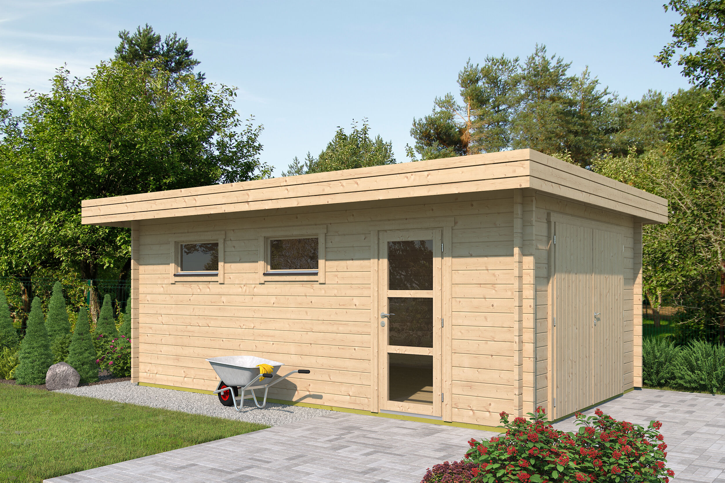 26% Rabatt ! Fjordholz Holzgarage Modell Wedel 70