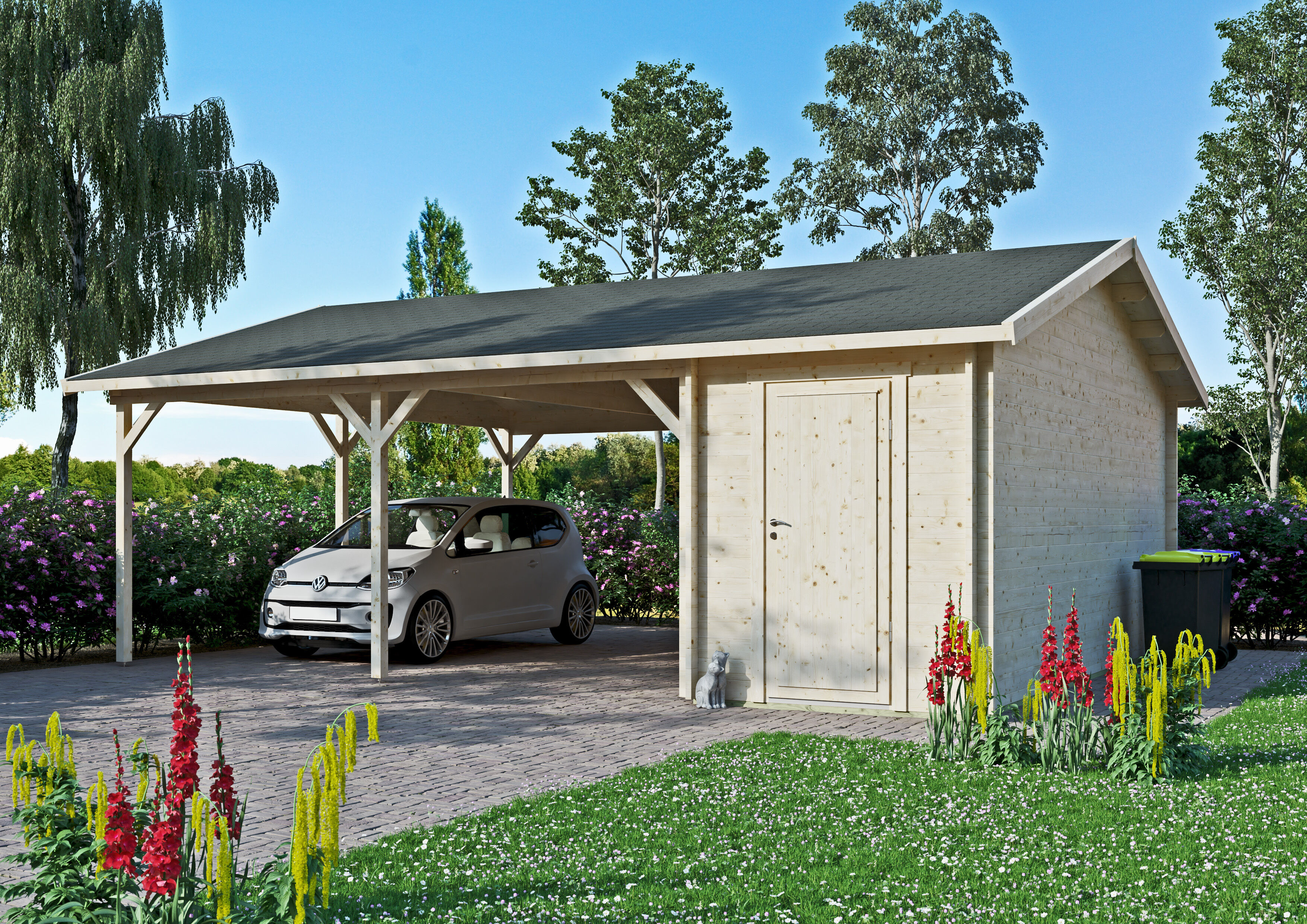 26% Rabatt ! Fjordholz Carport mit Abstellraum Westerwald 70