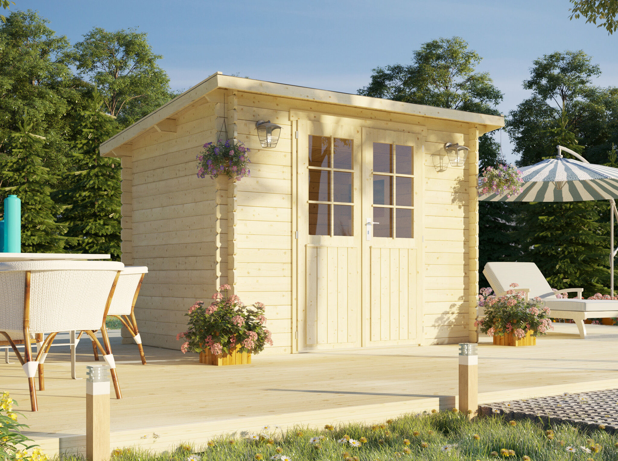 18% Rabatt ! Gartenhaus Modell Annika 28 A