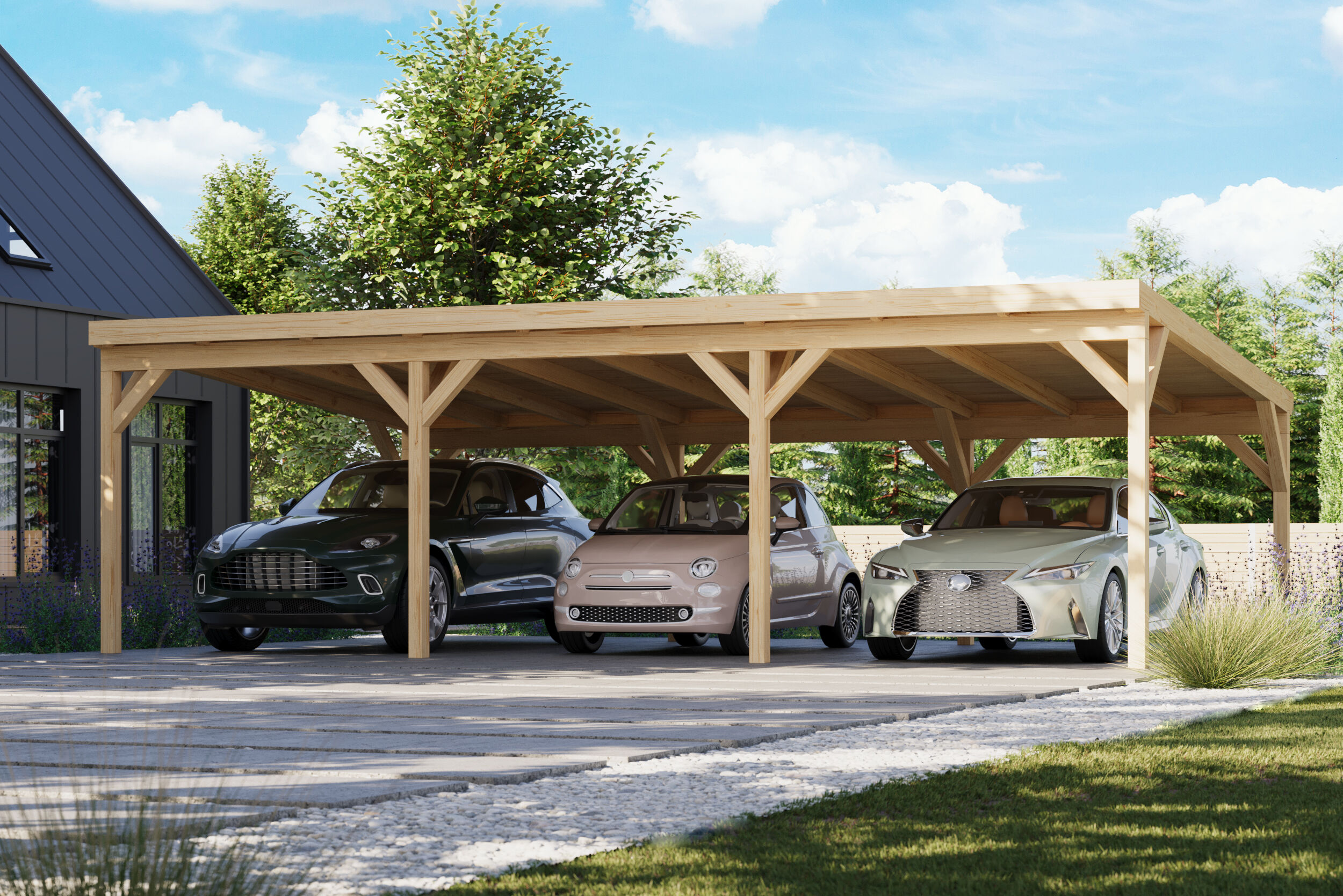 26% Rabatt ! Fjordholz Carport Modell X3