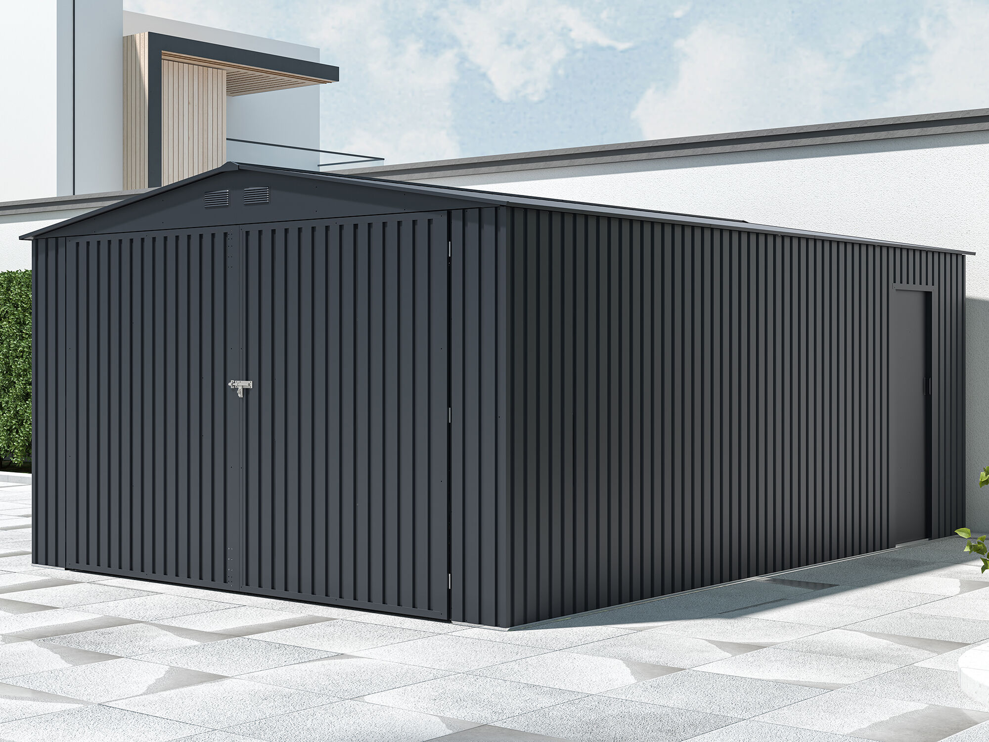 40% Rabatt ! Metallgarage Modell NovaAvant 19,61 m²