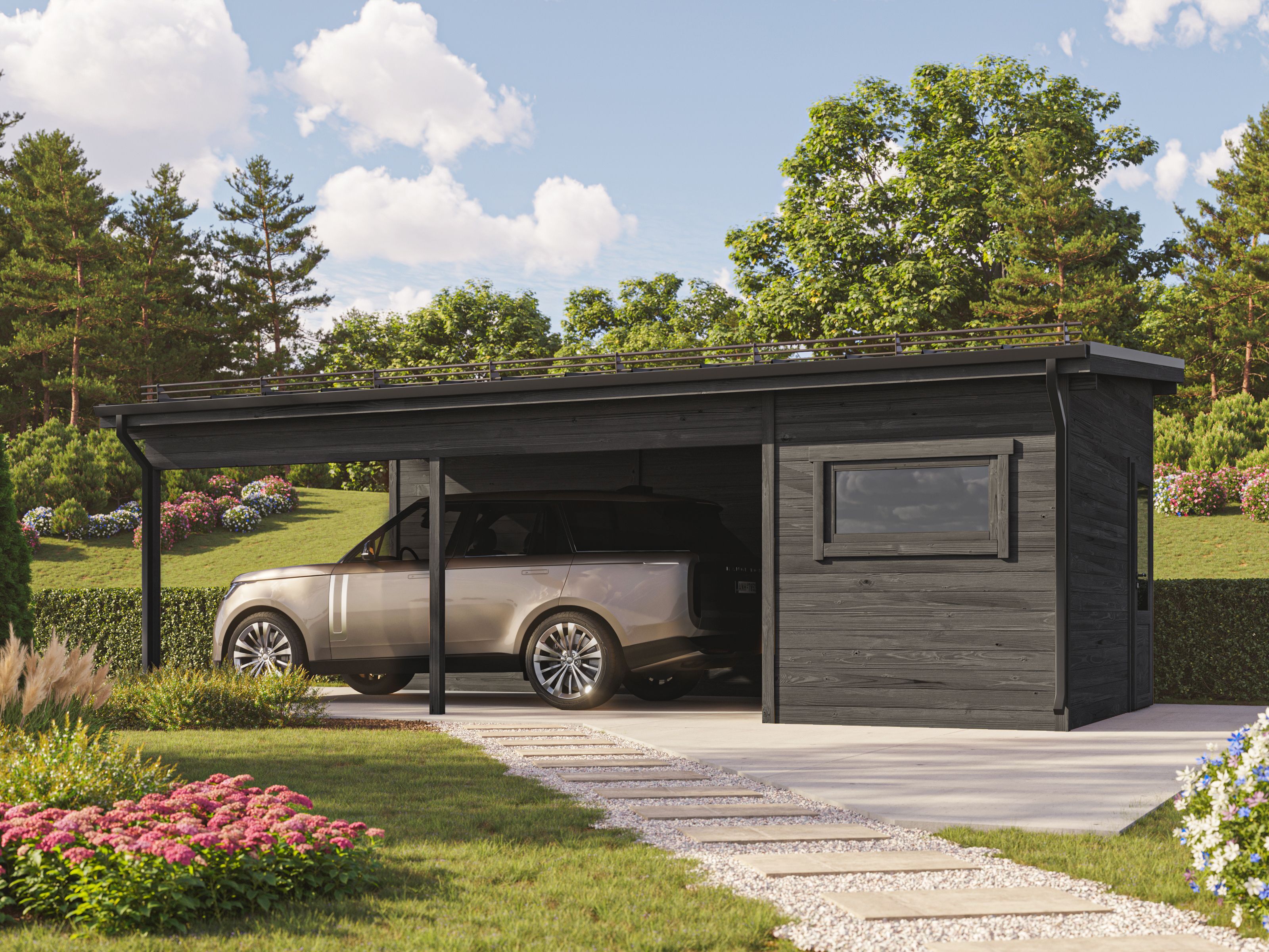 26% Rabatt ! Fjordholz Carport Modell Peter 44