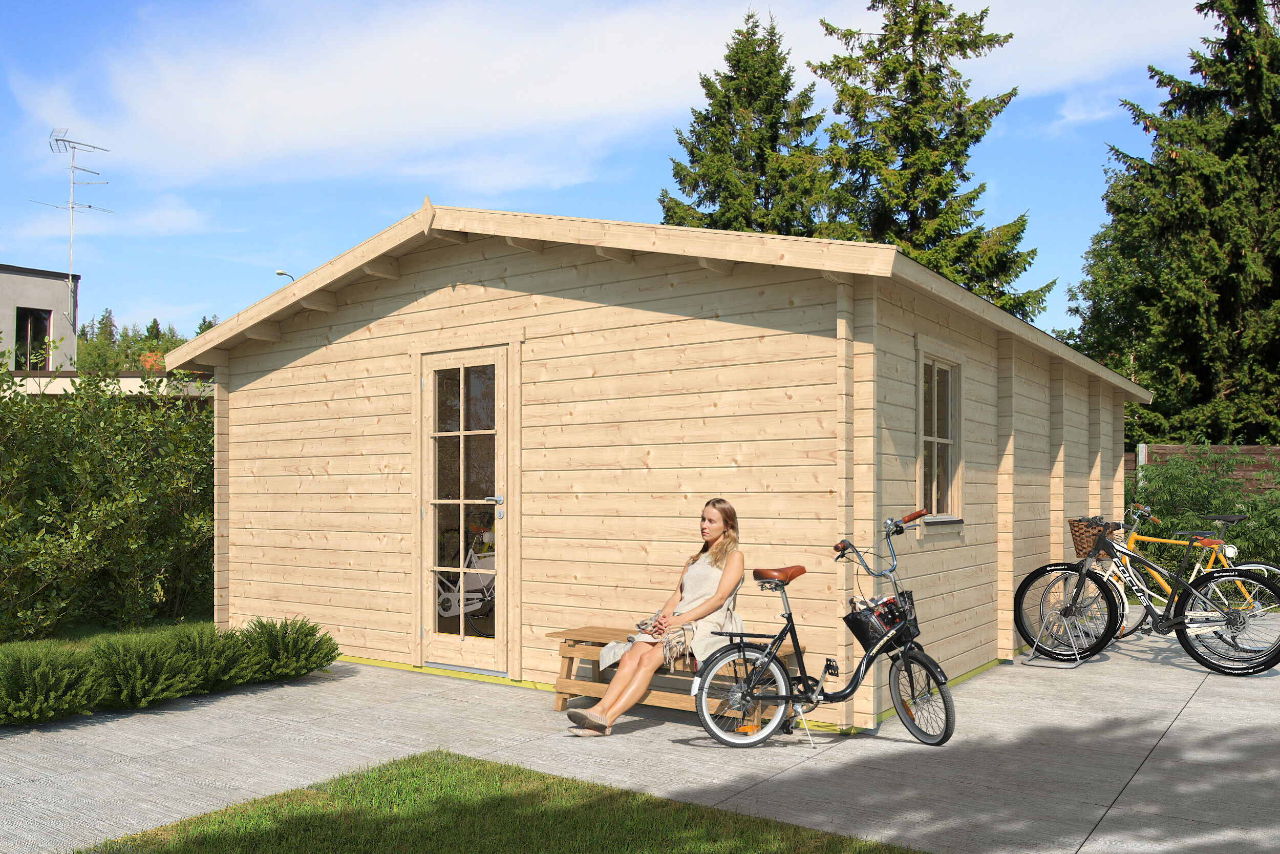 26% Rabatt ! Fjordholz Gartenhaus Modell Ernst 44